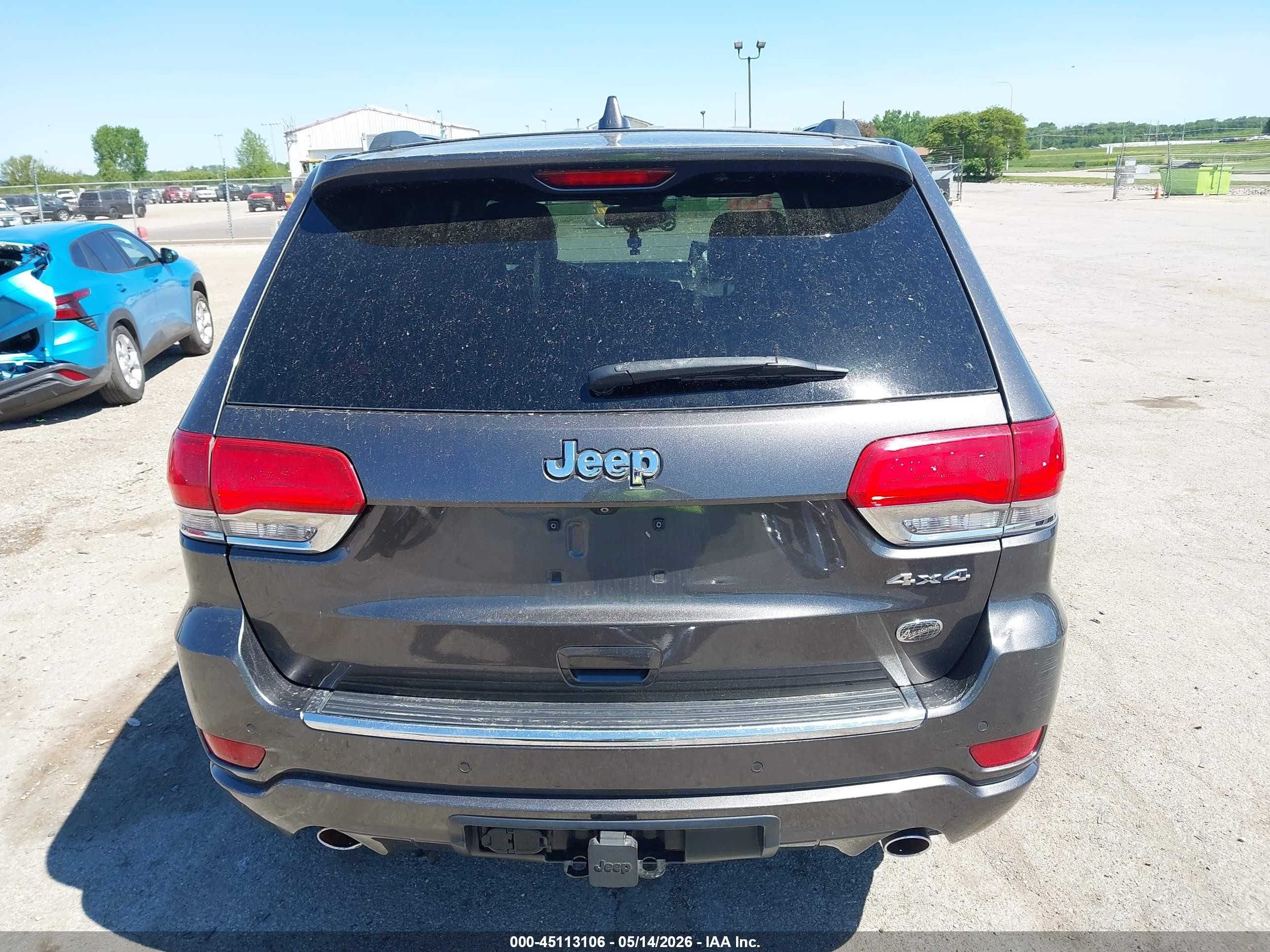 2014 Jeep Grand Cherokee Overland Gray vin: 1C4RJFCG0EC279293