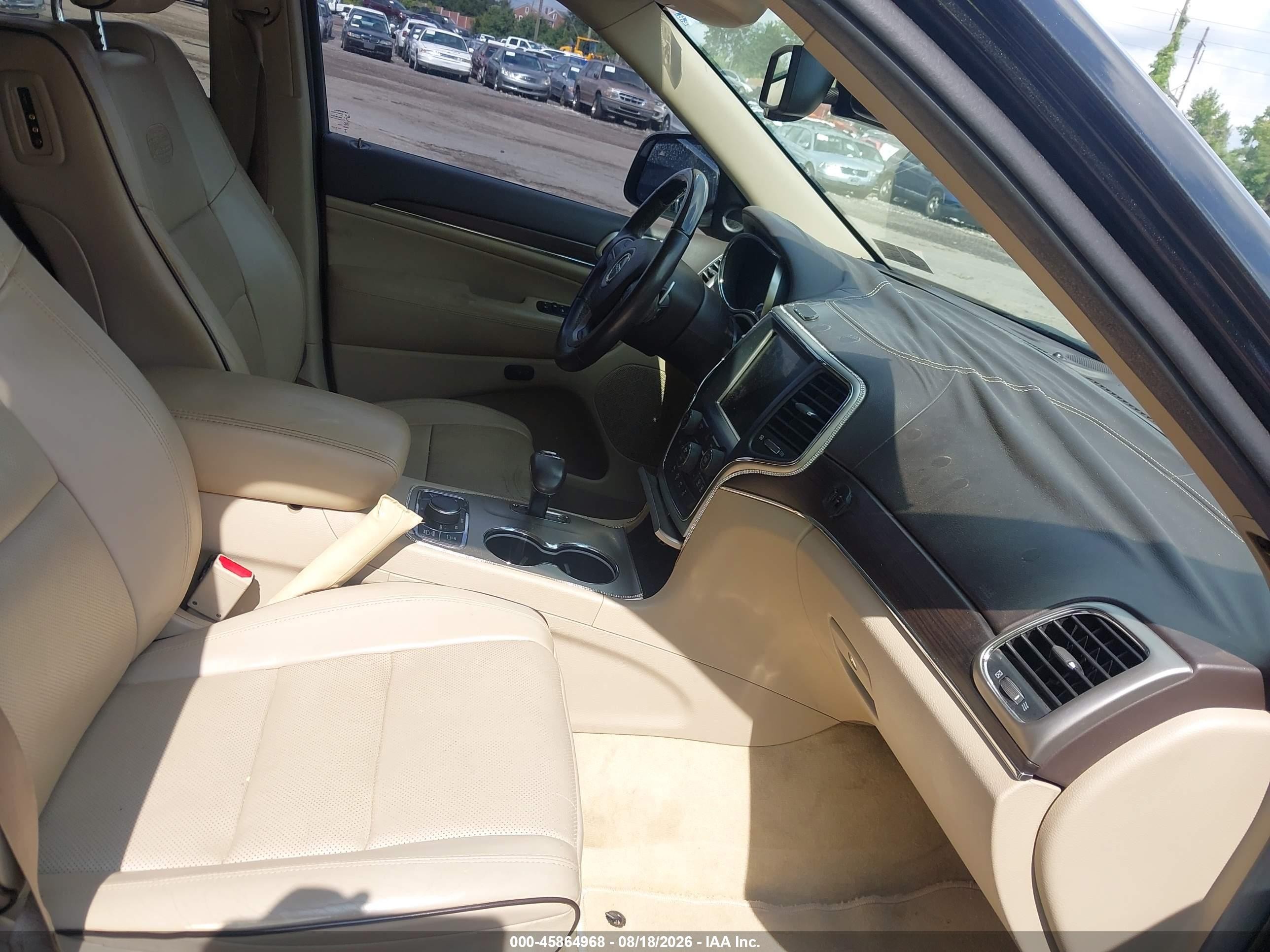 2014 Jeep Grand Cherokee Overland Gray vin: 1C4RJFCG0EC396288