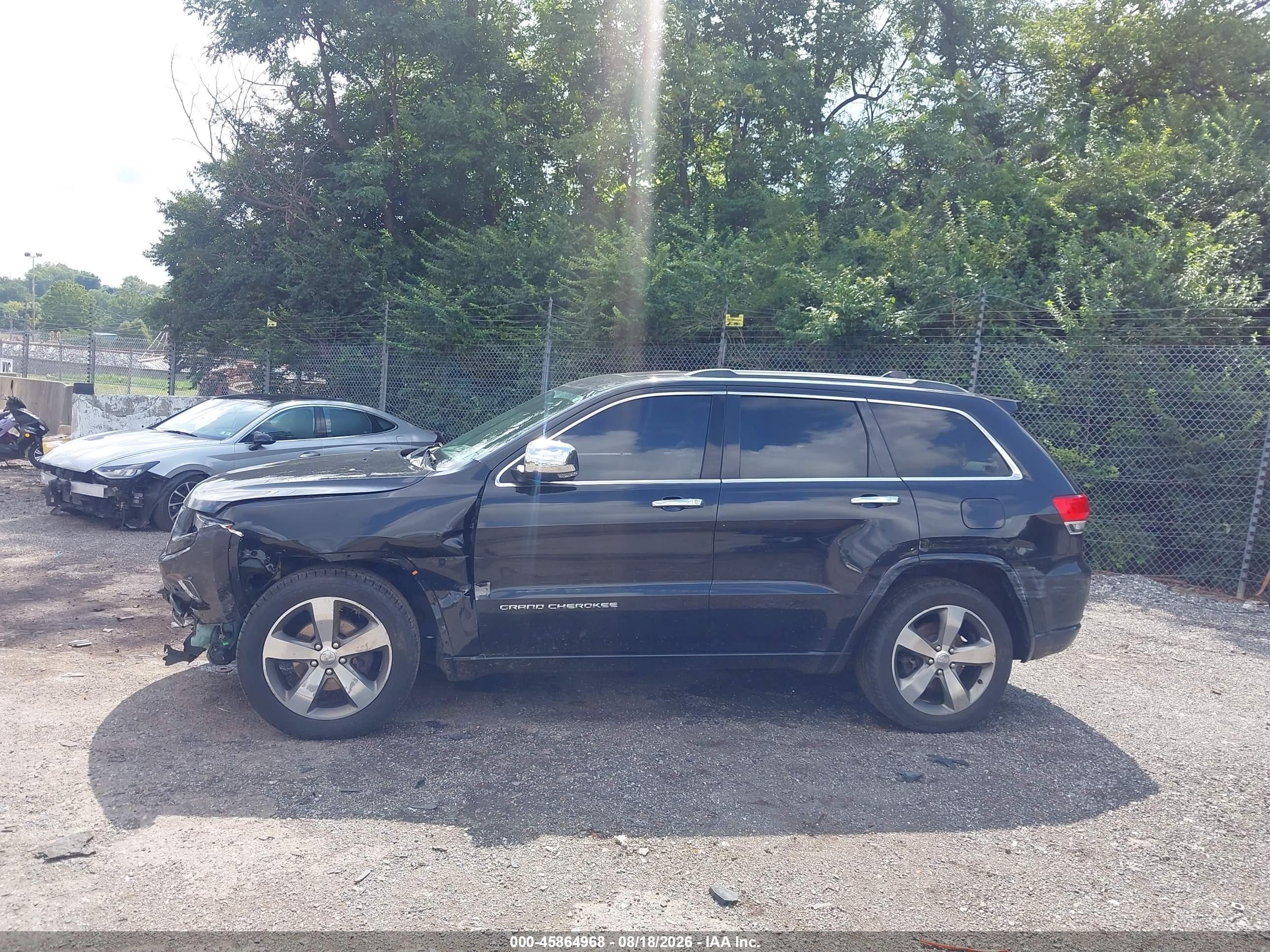 2014 Jeep Grand Cherokee Overland Gray vin: 1C4RJFCG0EC396288