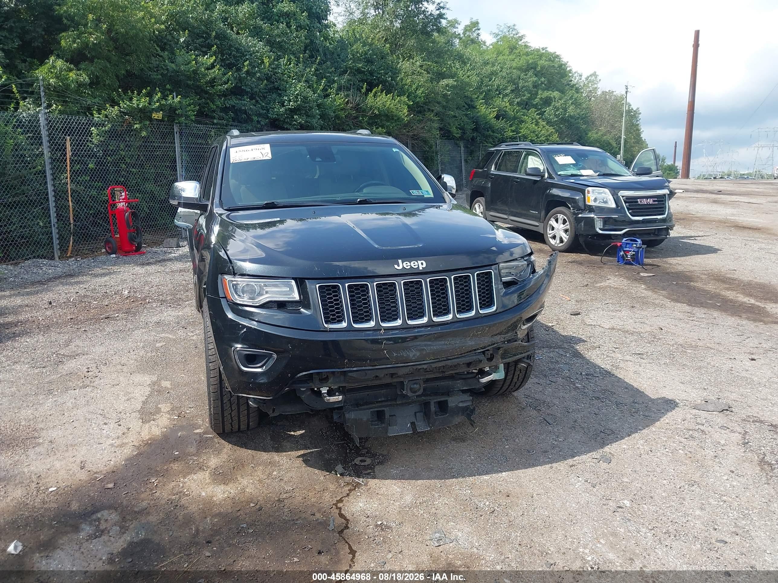 2014 Jeep Grand Cherokee Overland Gray vin: 1C4RJFCG0EC396288