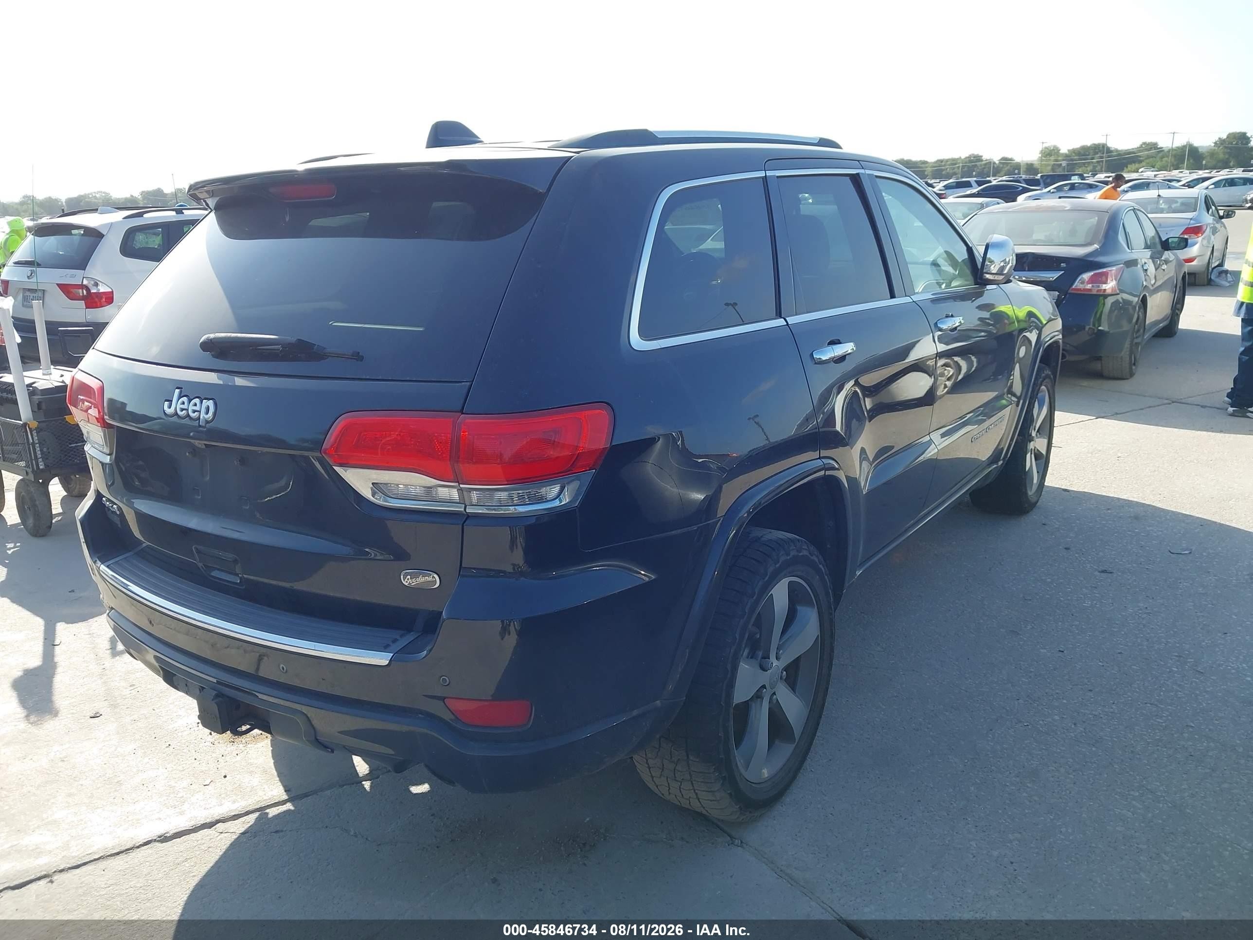 2015 Jeep Grand Cherokee Overland Black vin: 1C4RJFCG0FC100199