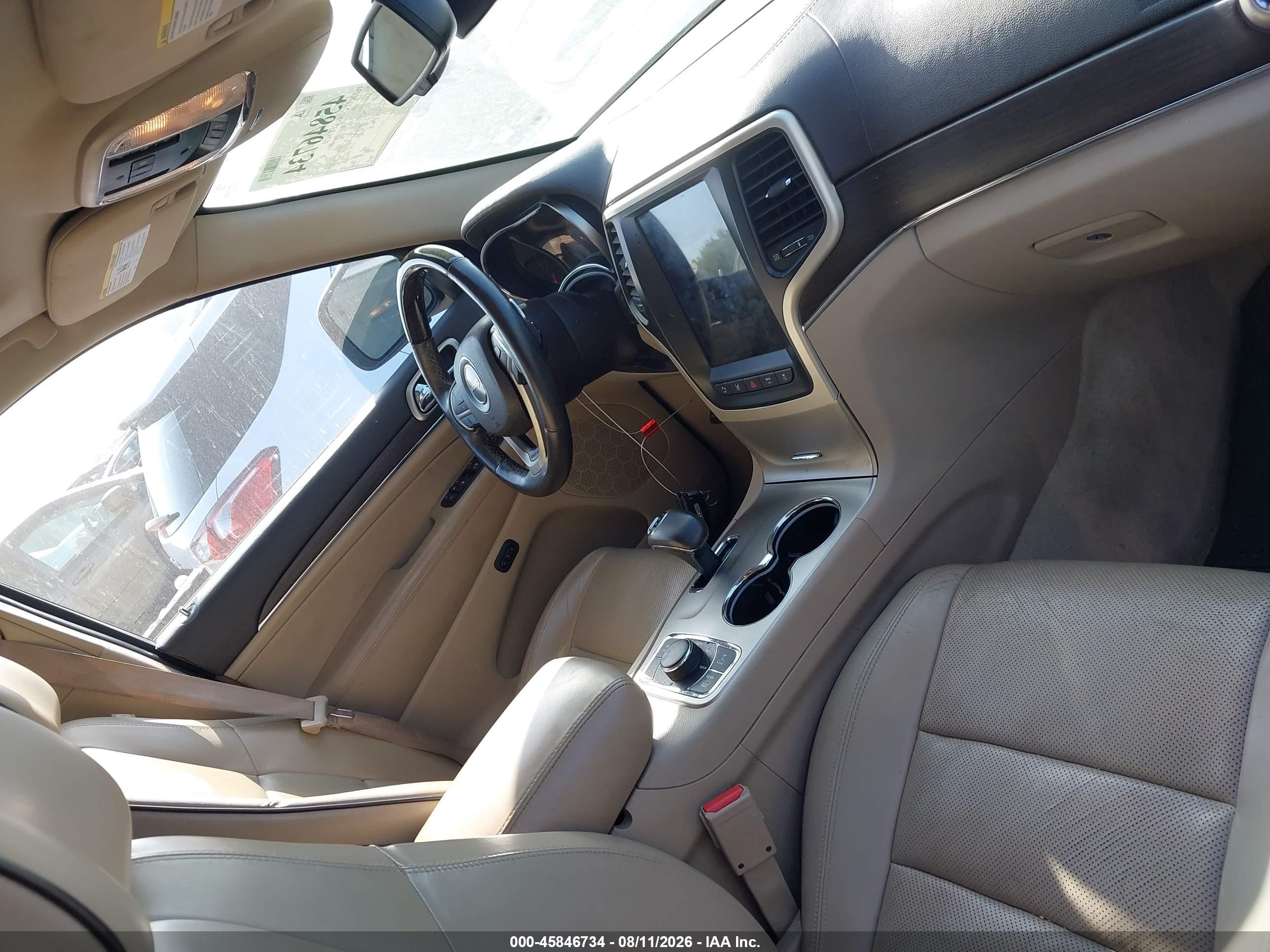 2015 Jeep Grand Cherokee Overland Black vin: 1C4RJFCG0FC100199