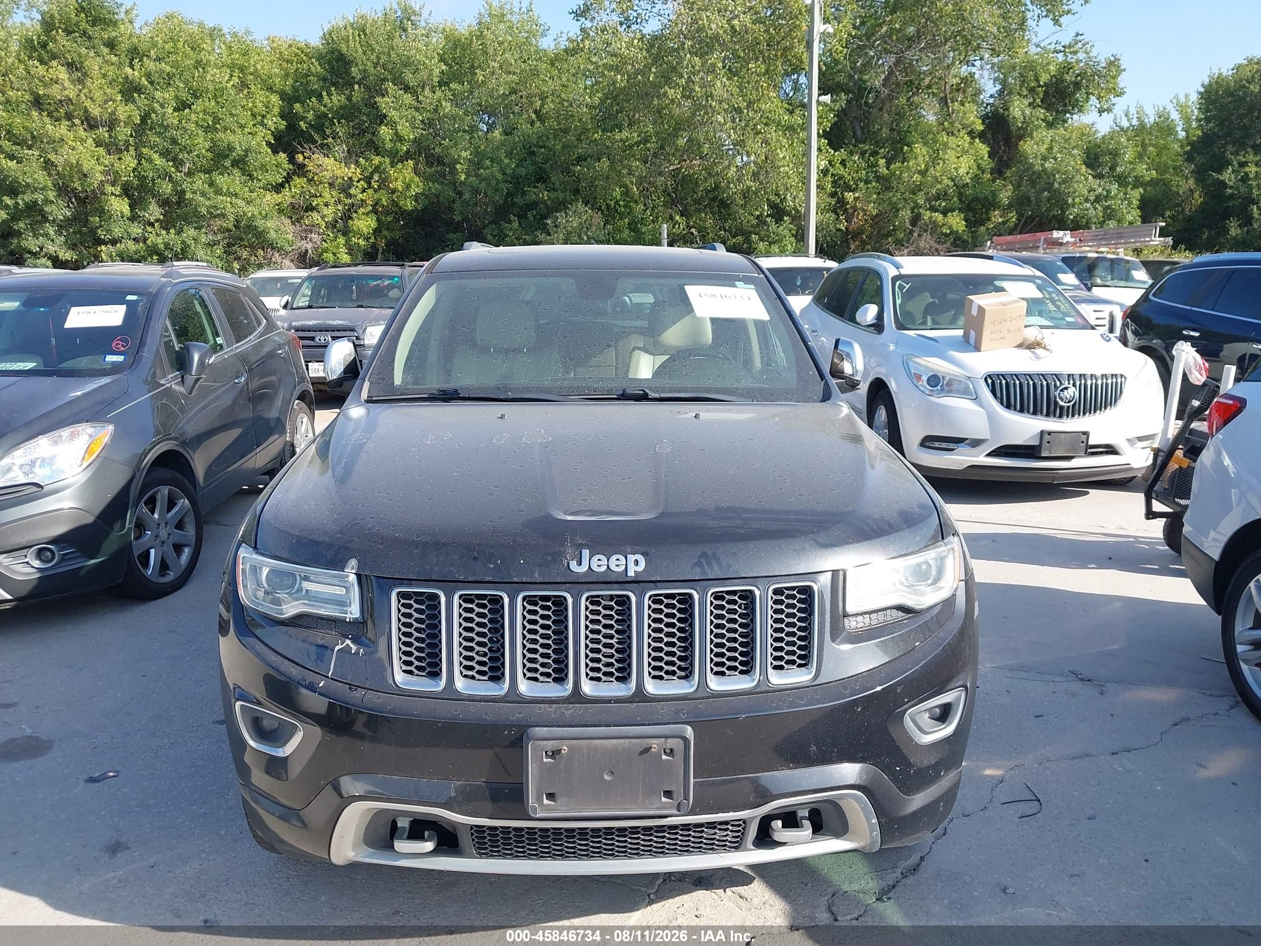 2015 Jeep Grand Cherokee Overland Black vin: 1C4RJFCG0FC100199