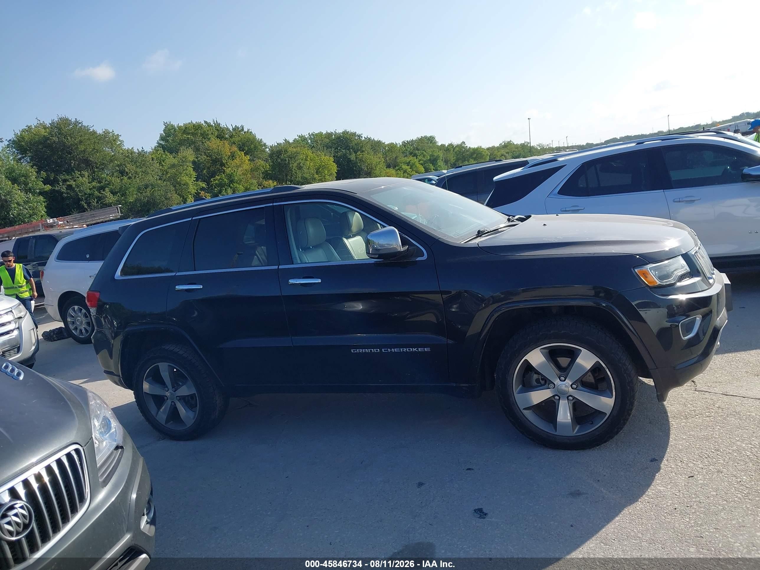 2015 Jeep Grand Cherokee Overland Black vin: 1C4RJFCG0FC100199