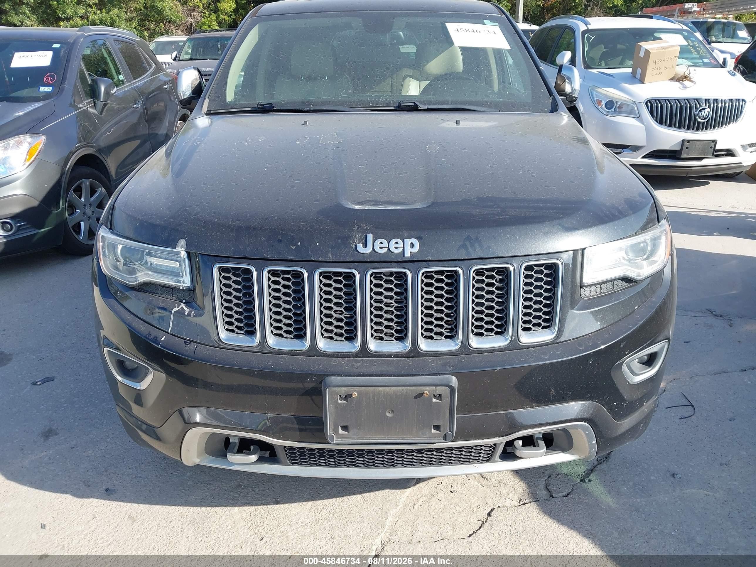 2015 Jeep Grand Cherokee Overland Black vin: 1C4RJFCG0FC100199