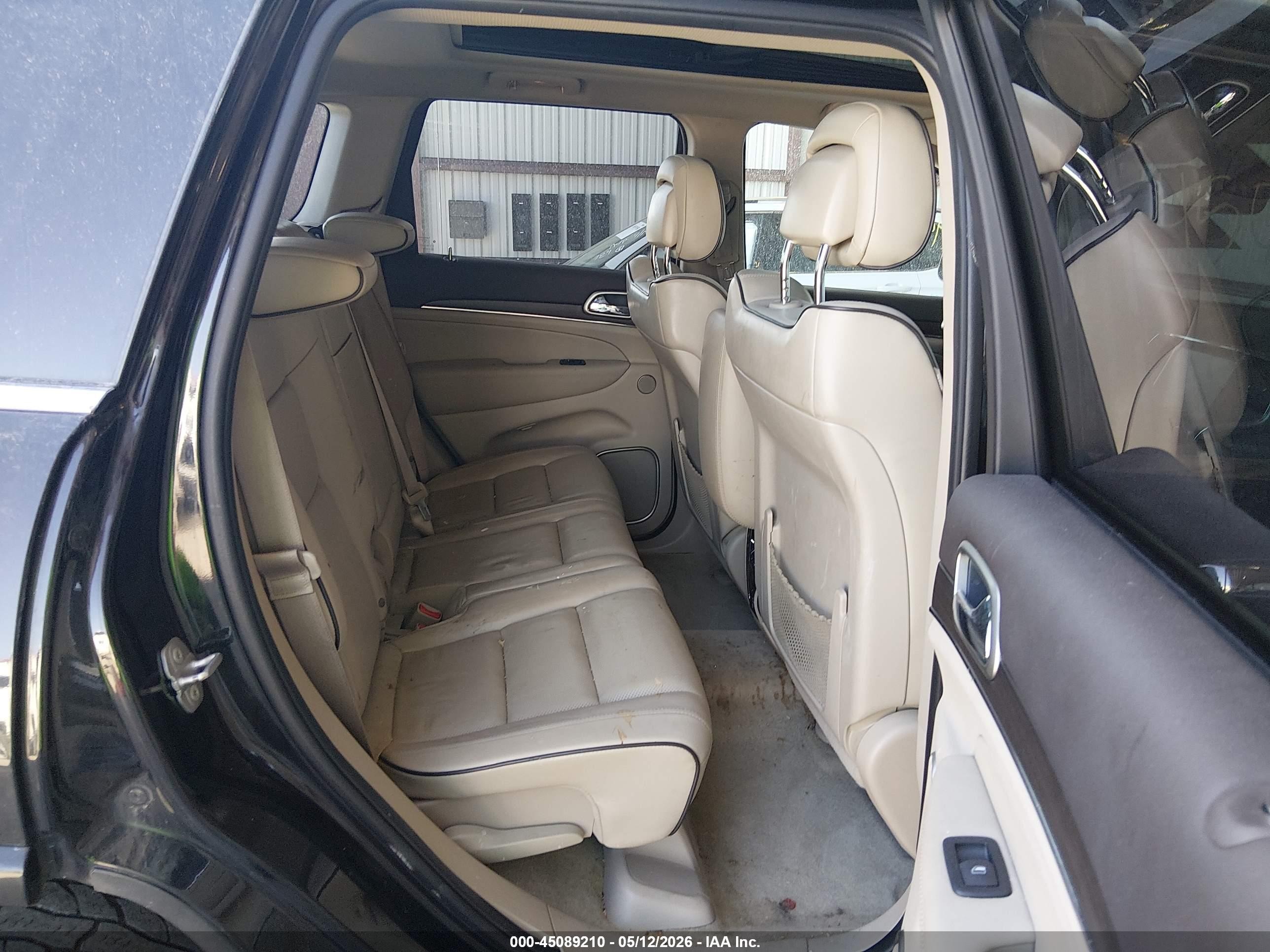 2015 Jeep Grand Cherokee Overland Black vin: 1C4RJFCG0FC130254