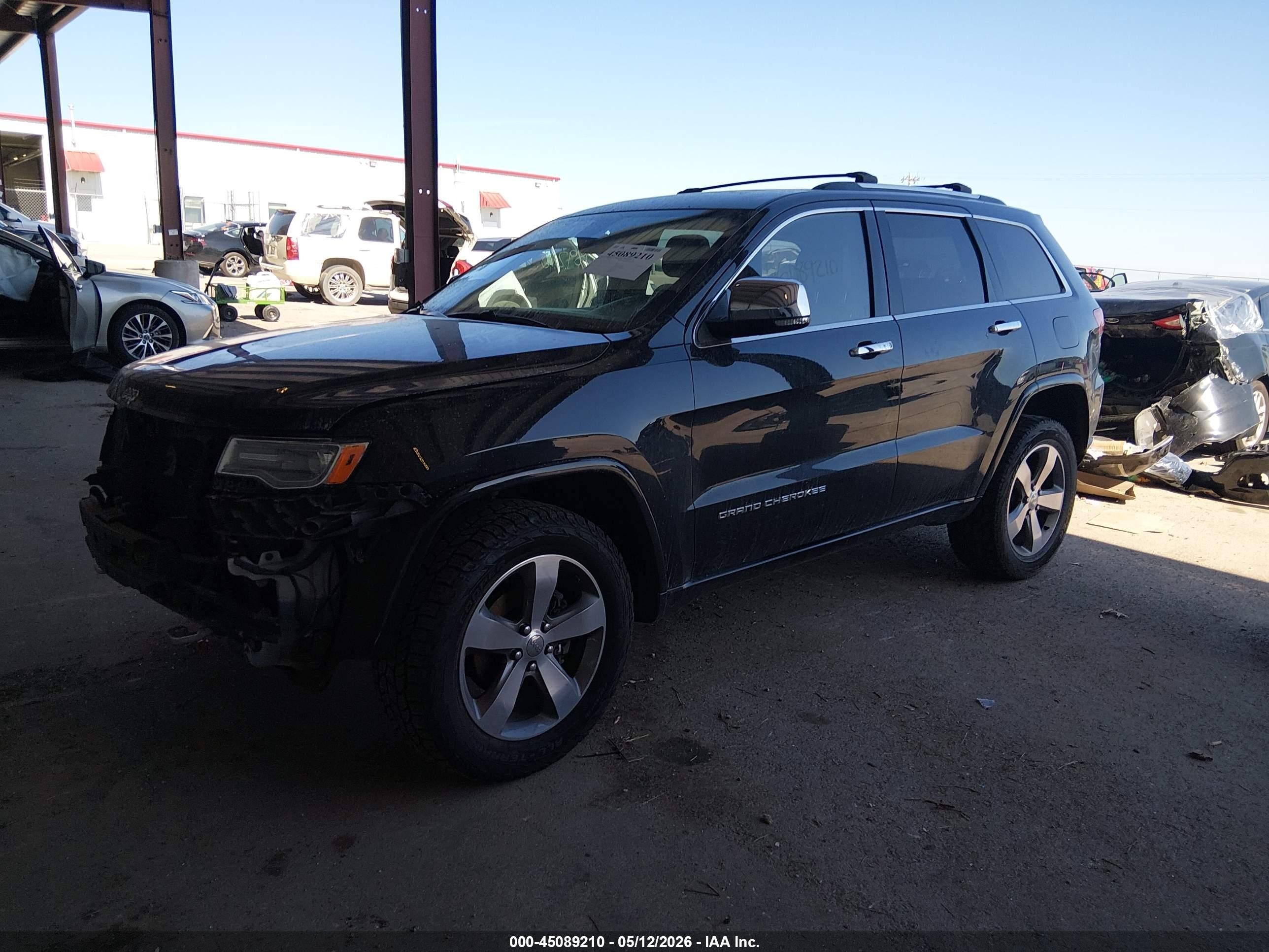 2015 Jeep Grand Cherokee Overland Black vin: 1C4RJFCG0FC130254