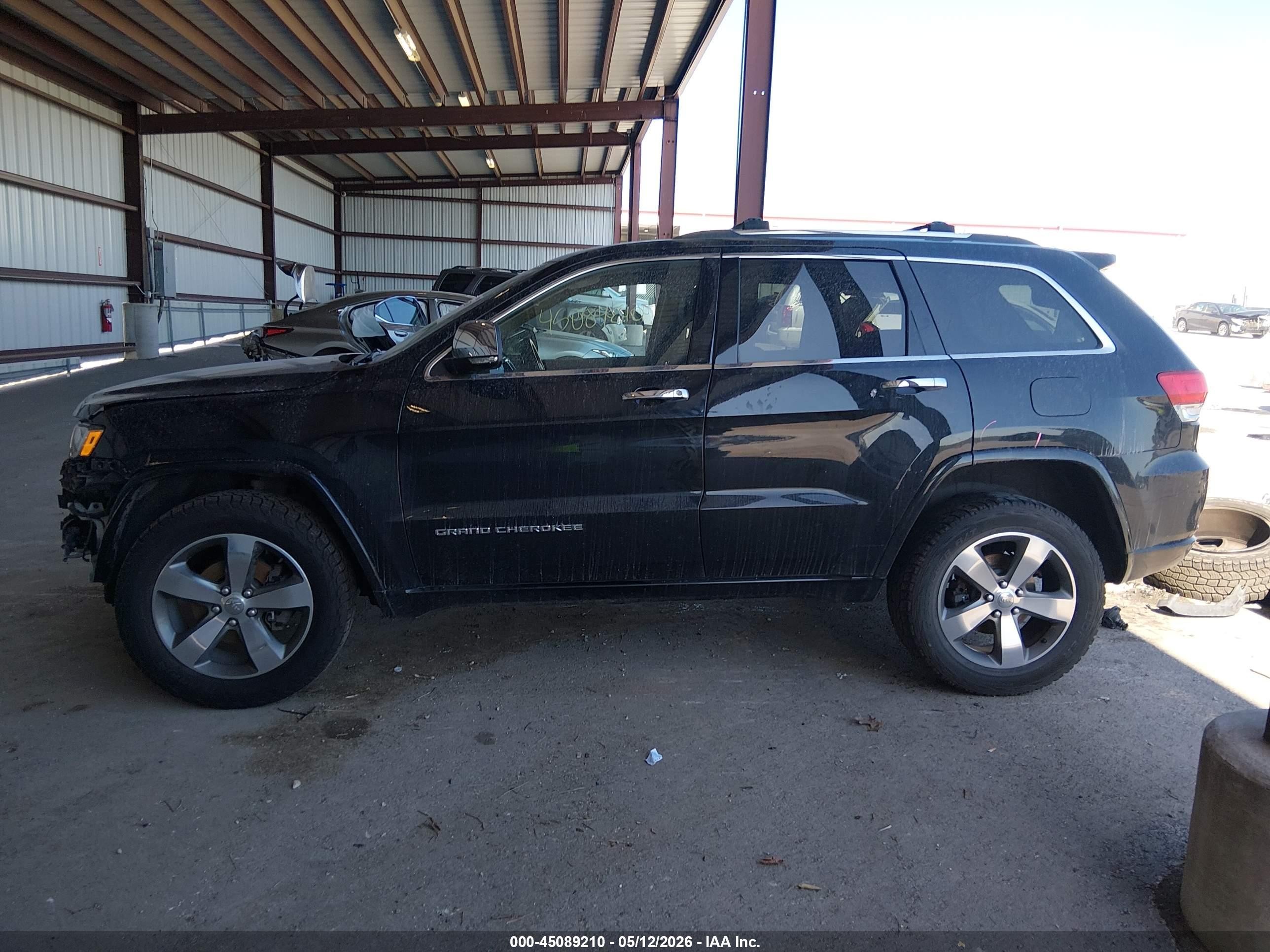 2015 Jeep Grand Cherokee Overland Black vin: 1C4RJFCG0FC130254
