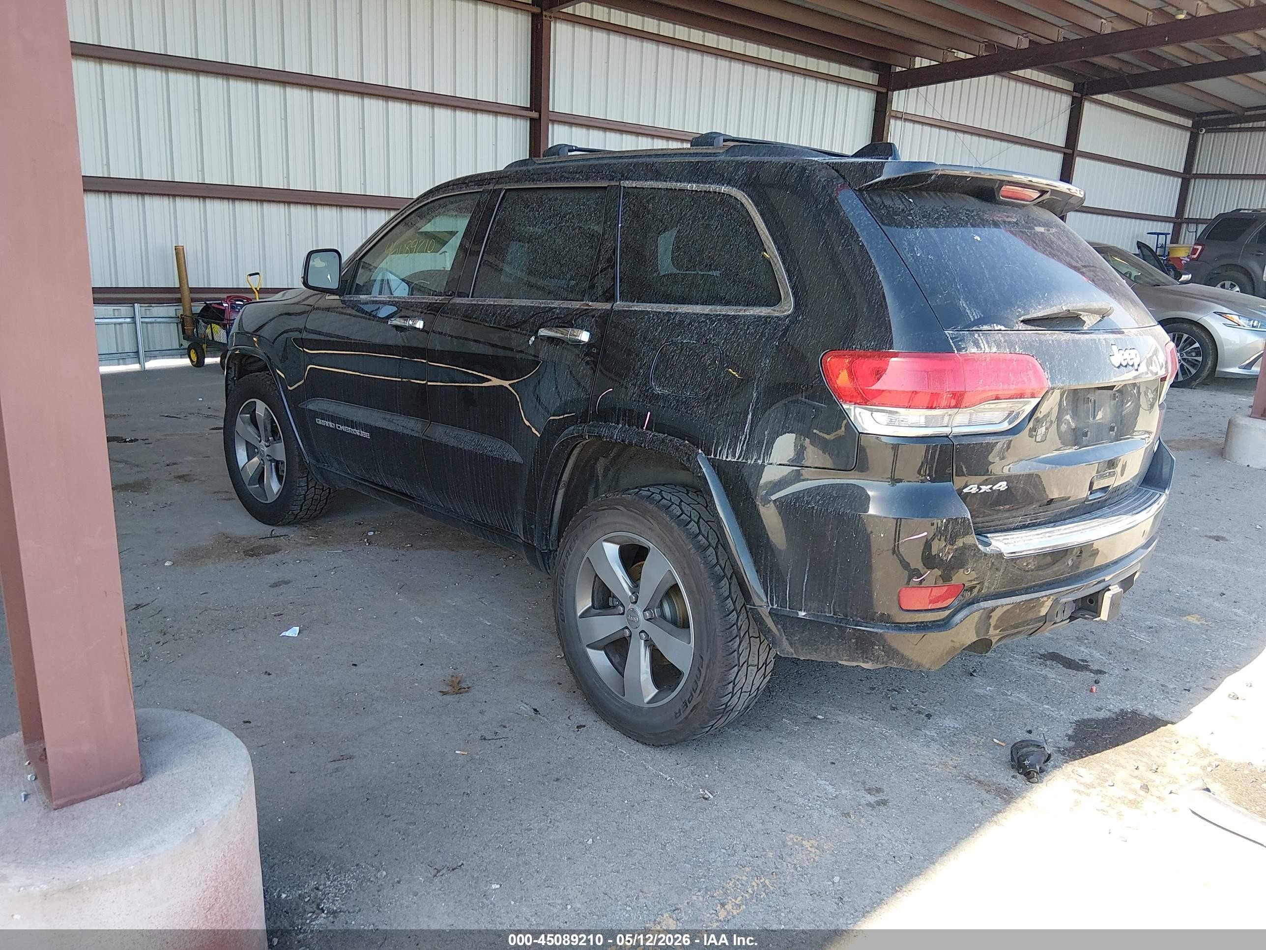 2015 Jeep Grand Cherokee Overland Black vin: 1C4RJFCG0FC130254