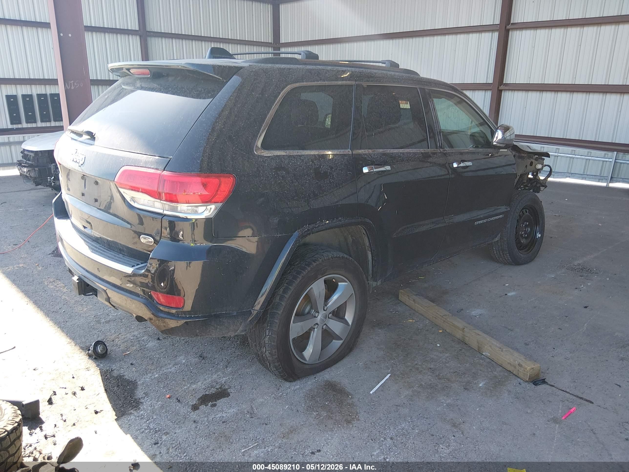 2015 Jeep Grand Cherokee Overland Black vin: 1C4RJFCG0FC130254