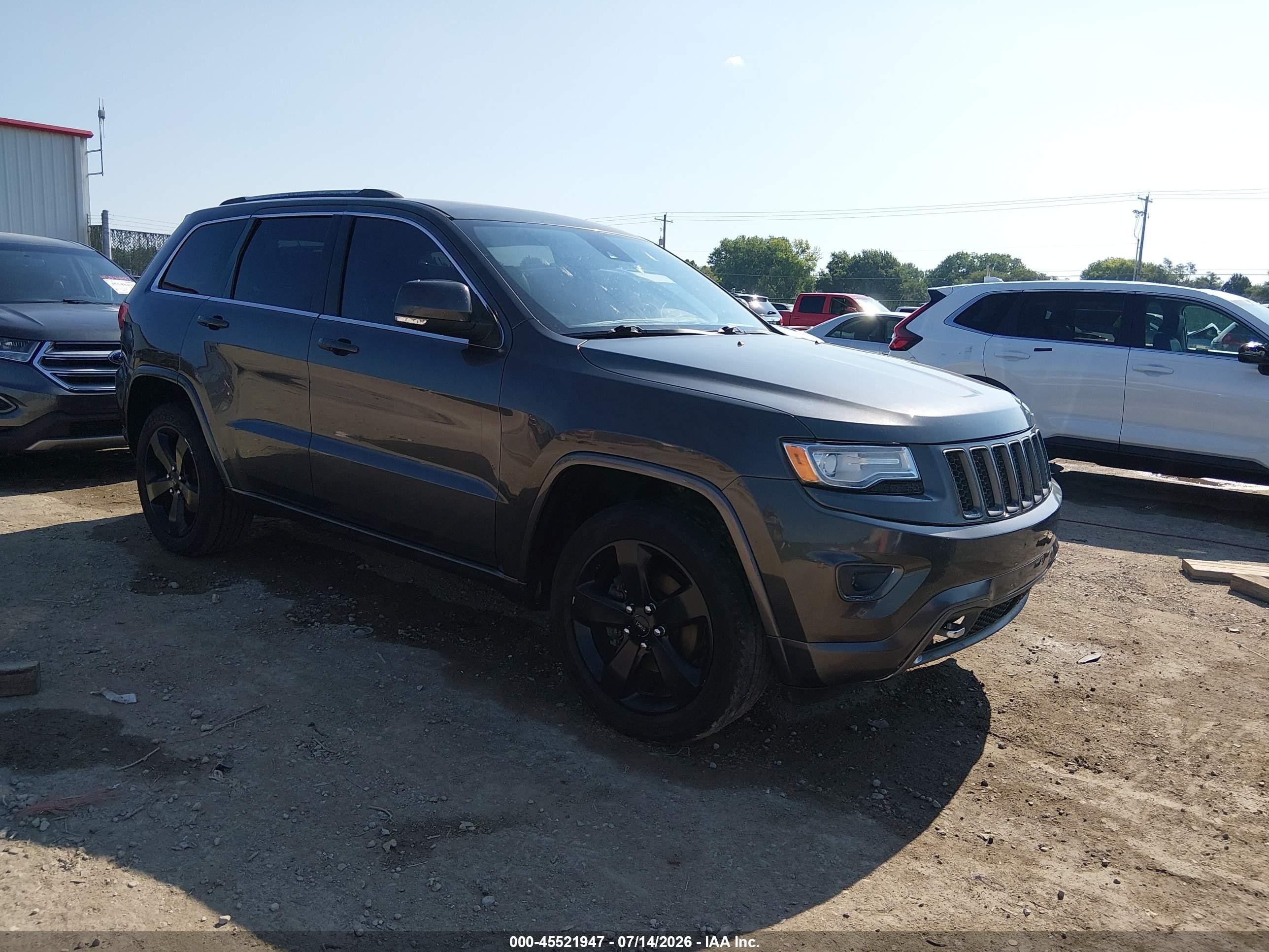 2015 Jeep Grand Cherokee Overland Gray vin: 1C4RJFCG0FC679548
