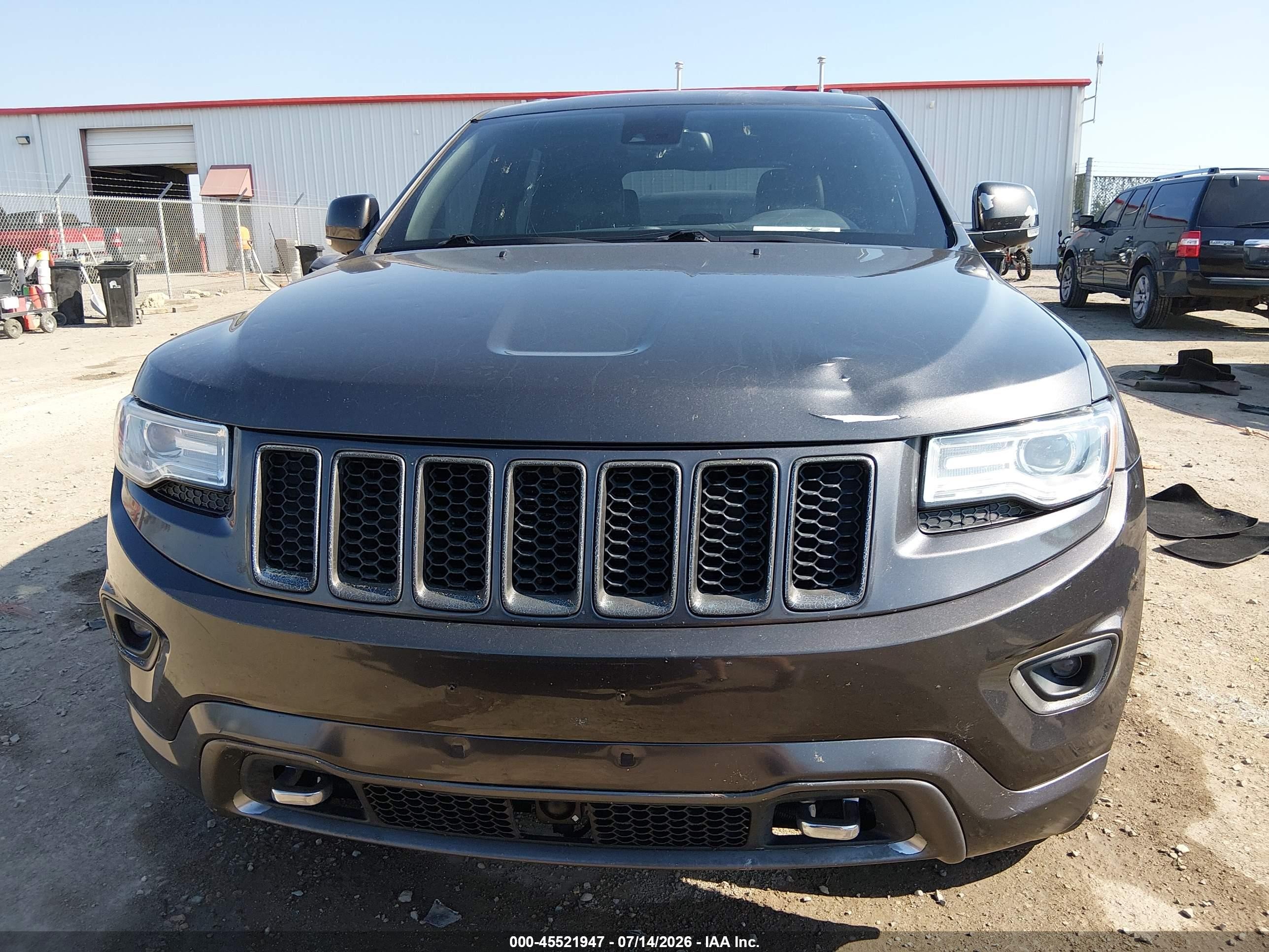 2015 Jeep Grand Cherokee Overland Gray vin: 1C4RJFCG0FC679548