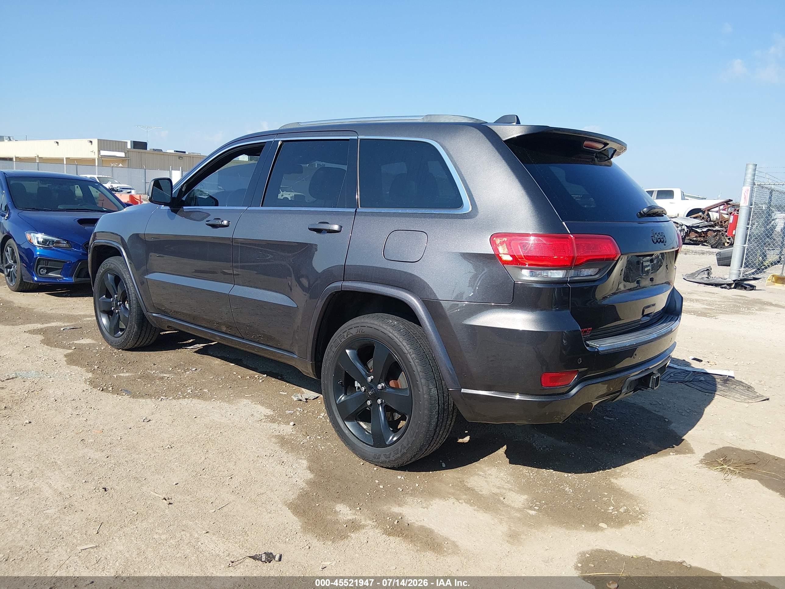 2015 Jeep Grand Cherokee Overland Gray vin: 1C4RJFCG0FC679548