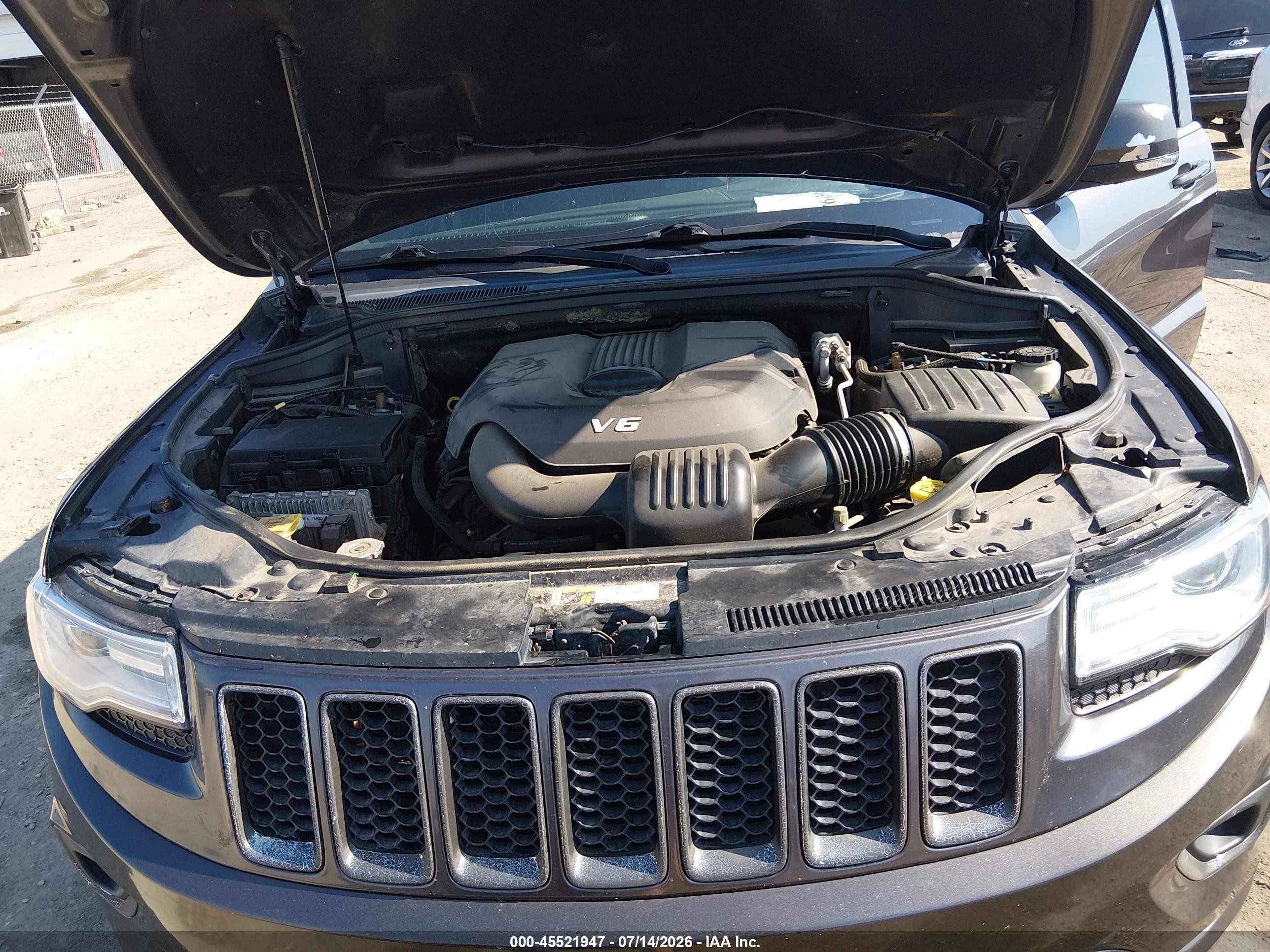 2015 Jeep Grand Cherokee Overland Gray vin: 1C4RJFCG0FC679548