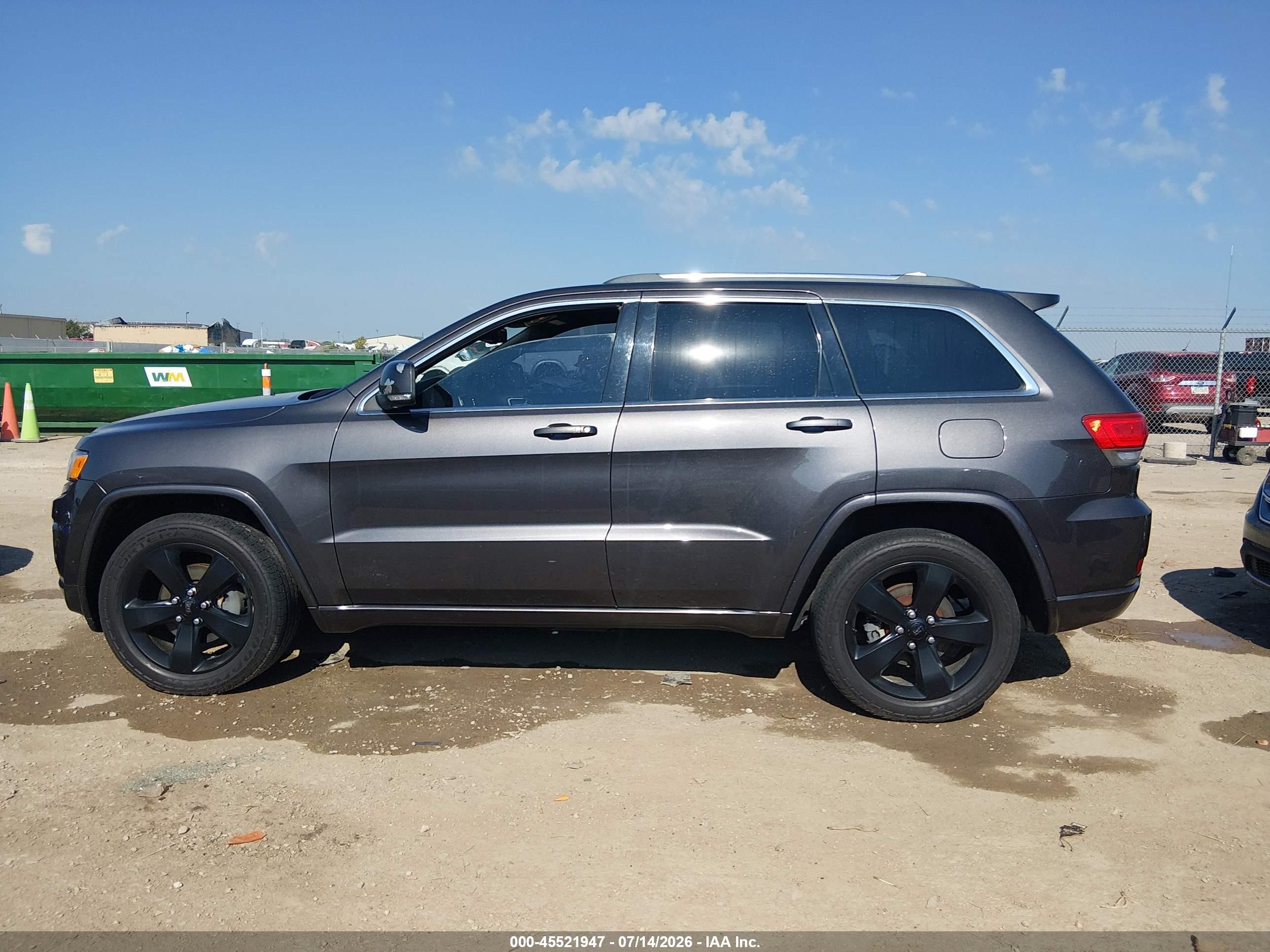 2015 Jeep Grand Cherokee Overland Gray vin: 1C4RJFCG0FC679548