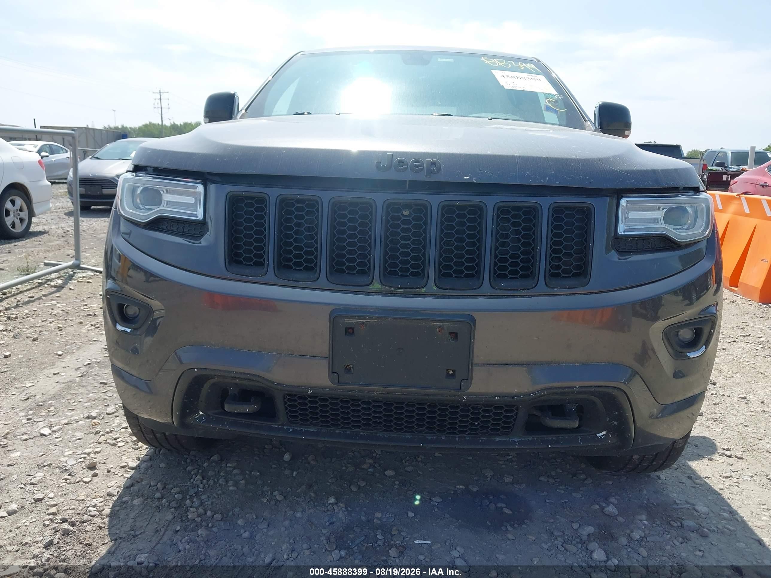 2015 Jeep Grand Cherokee Overland Gray vin: 1C4RJFCG0FC704741