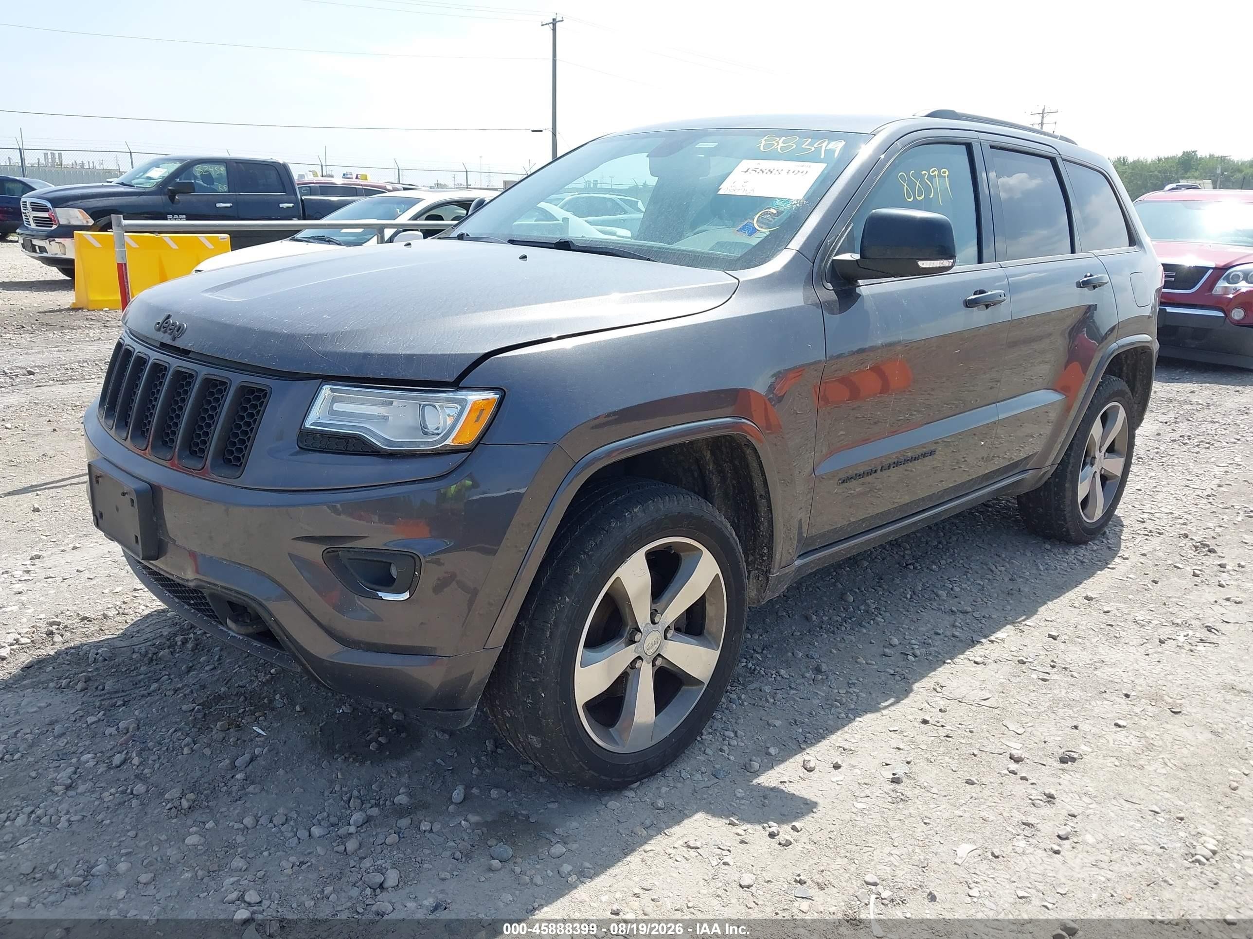 2015 Jeep Grand Cherokee Overland Gray vin: 1C4RJFCG0FC704741