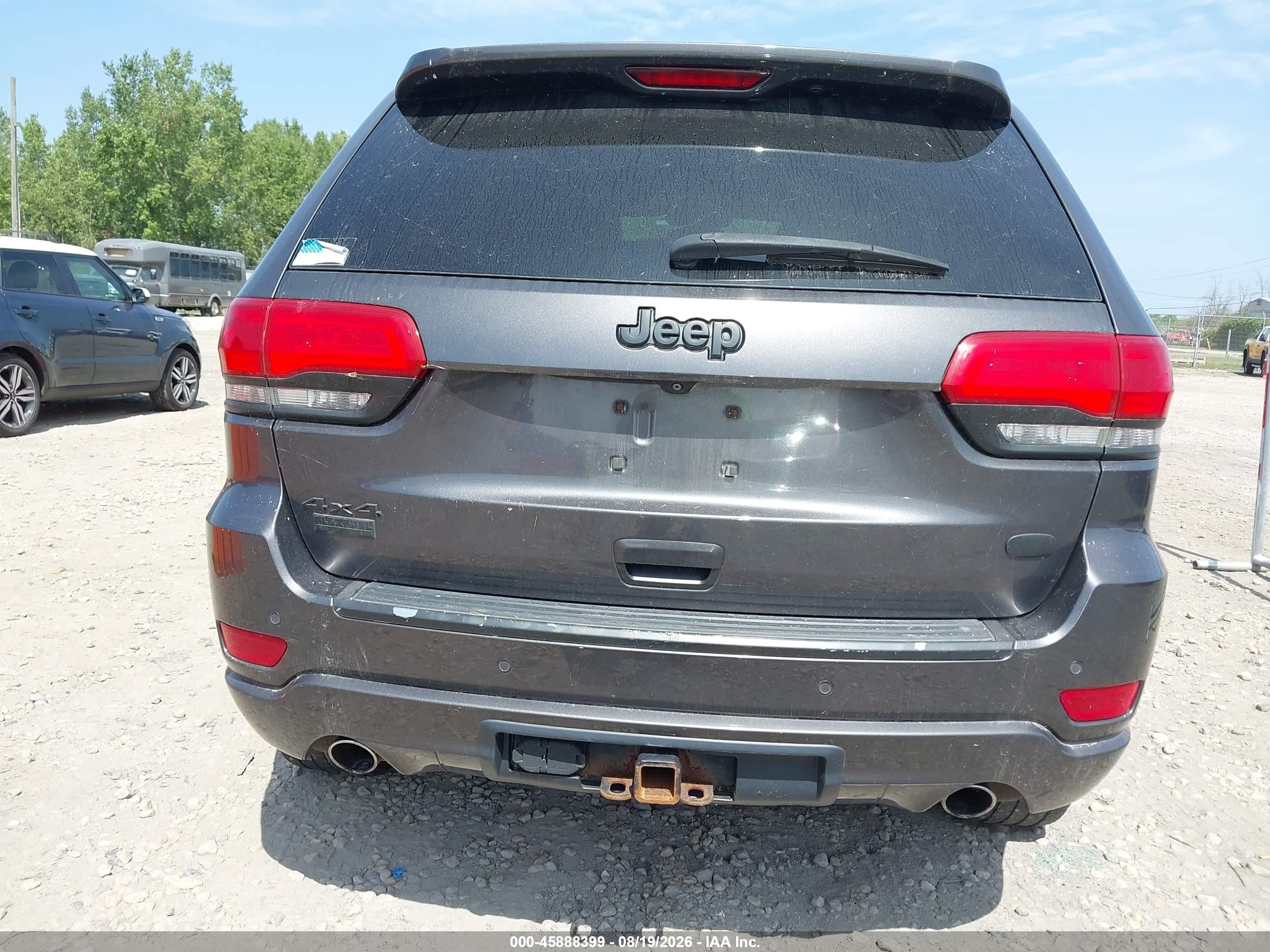 2015 Jeep Grand Cherokee Overland Gray vin: 1C4RJFCG0FC704741