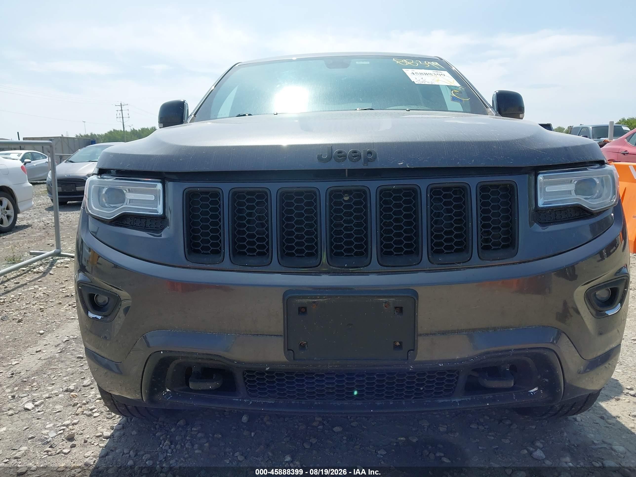 2015 Jeep Grand Cherokee Overland Gray vin: 1C4RJFCG0FC704741