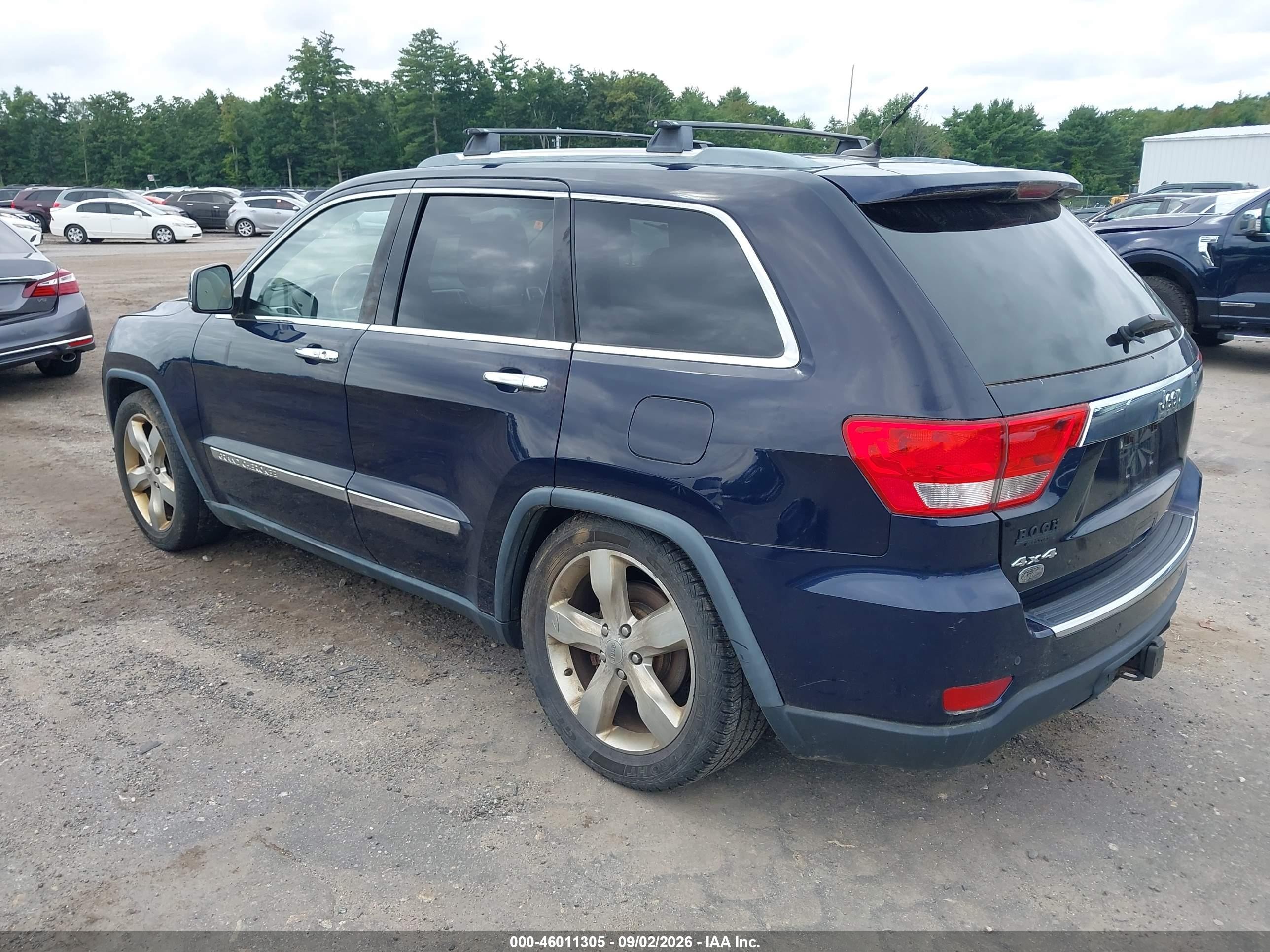2012 Jeep Grand Cherokee Overland Blue vin: 1C4RJFCG1CC220704
