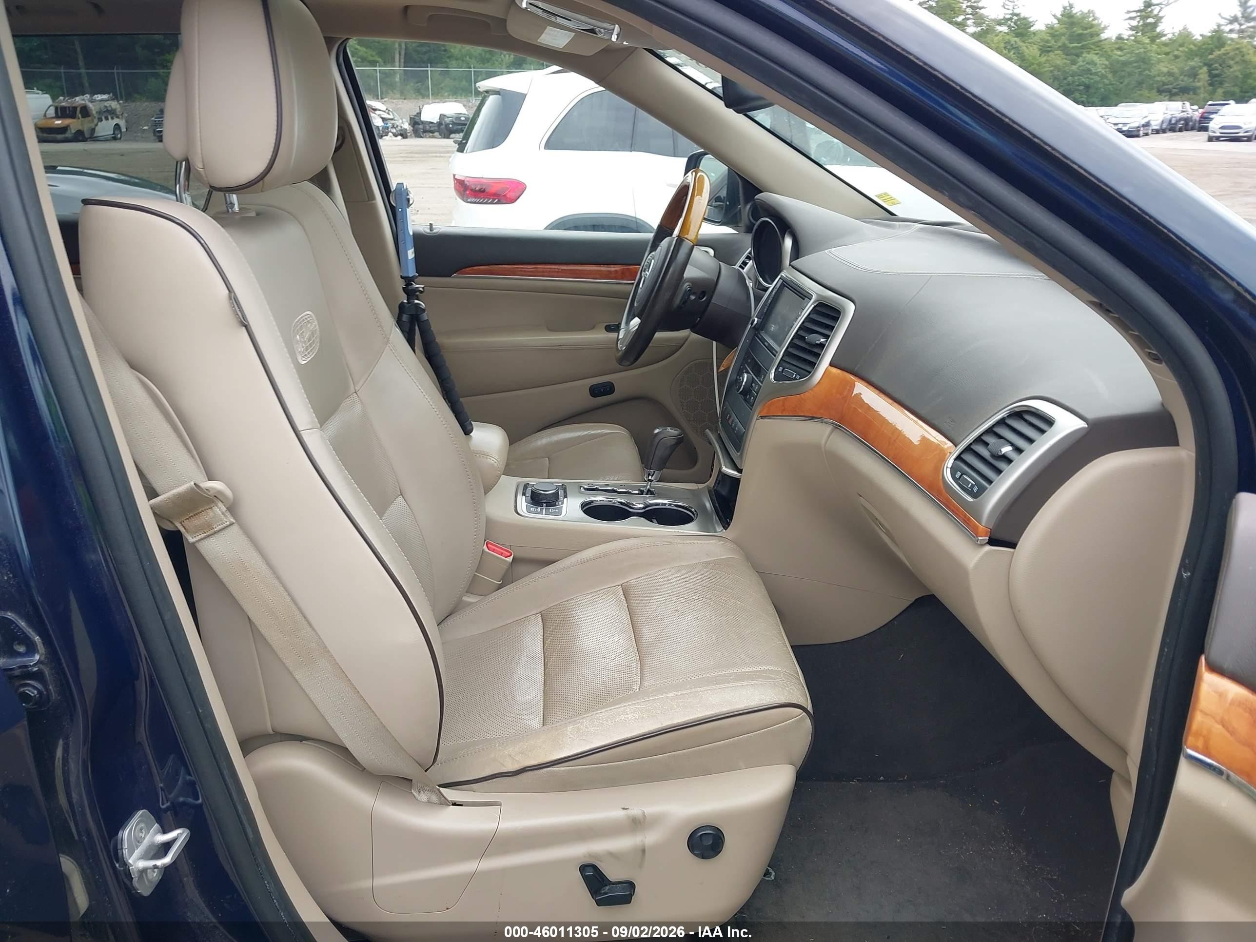 2012 Jeep Grand Cherokee Overland Blue vin: 1C4RJFCG1CC220704