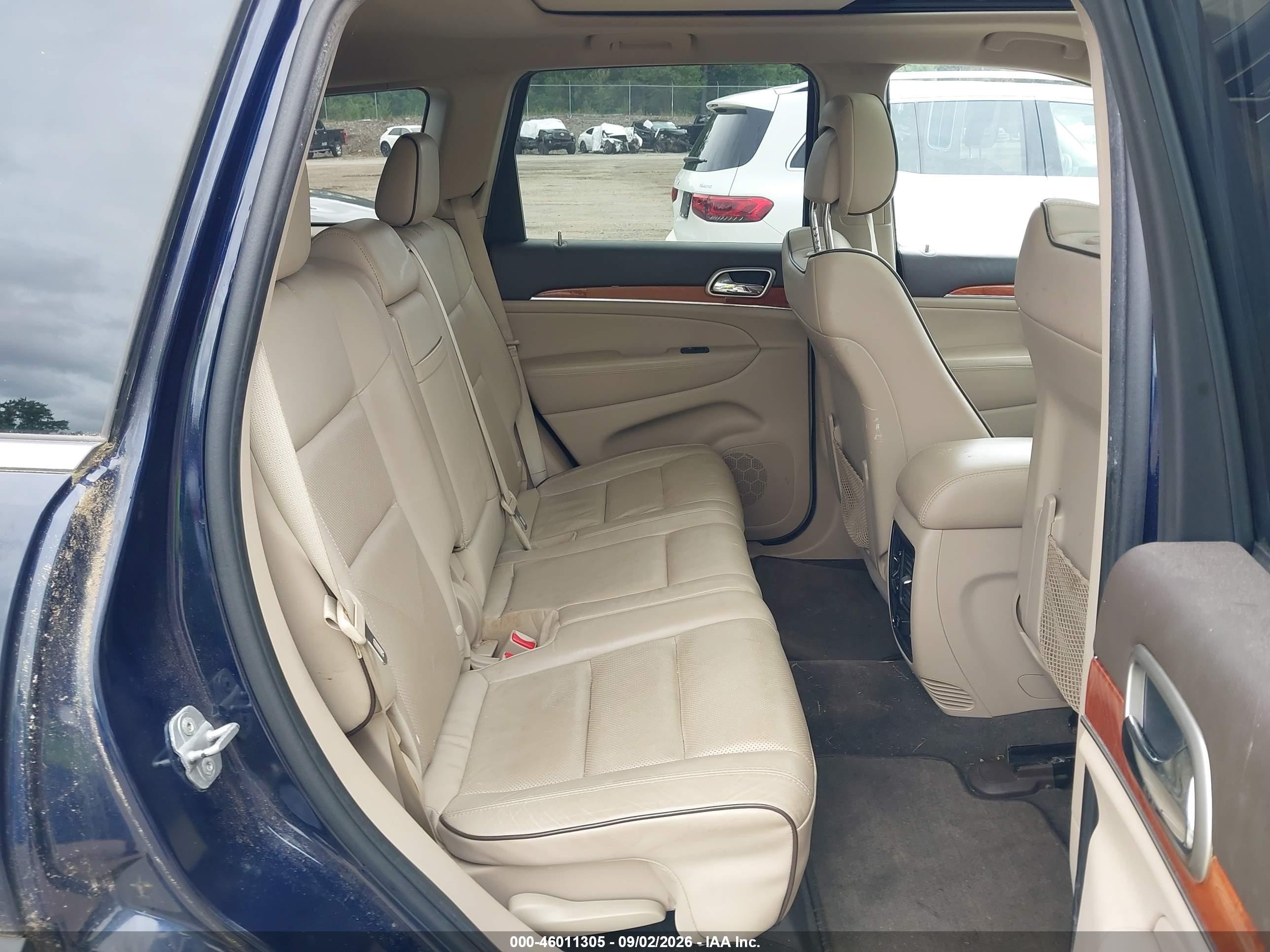 2012 Jeep Grand Cherokee Overland Blue vin: 1C4RJFCG1CC220704