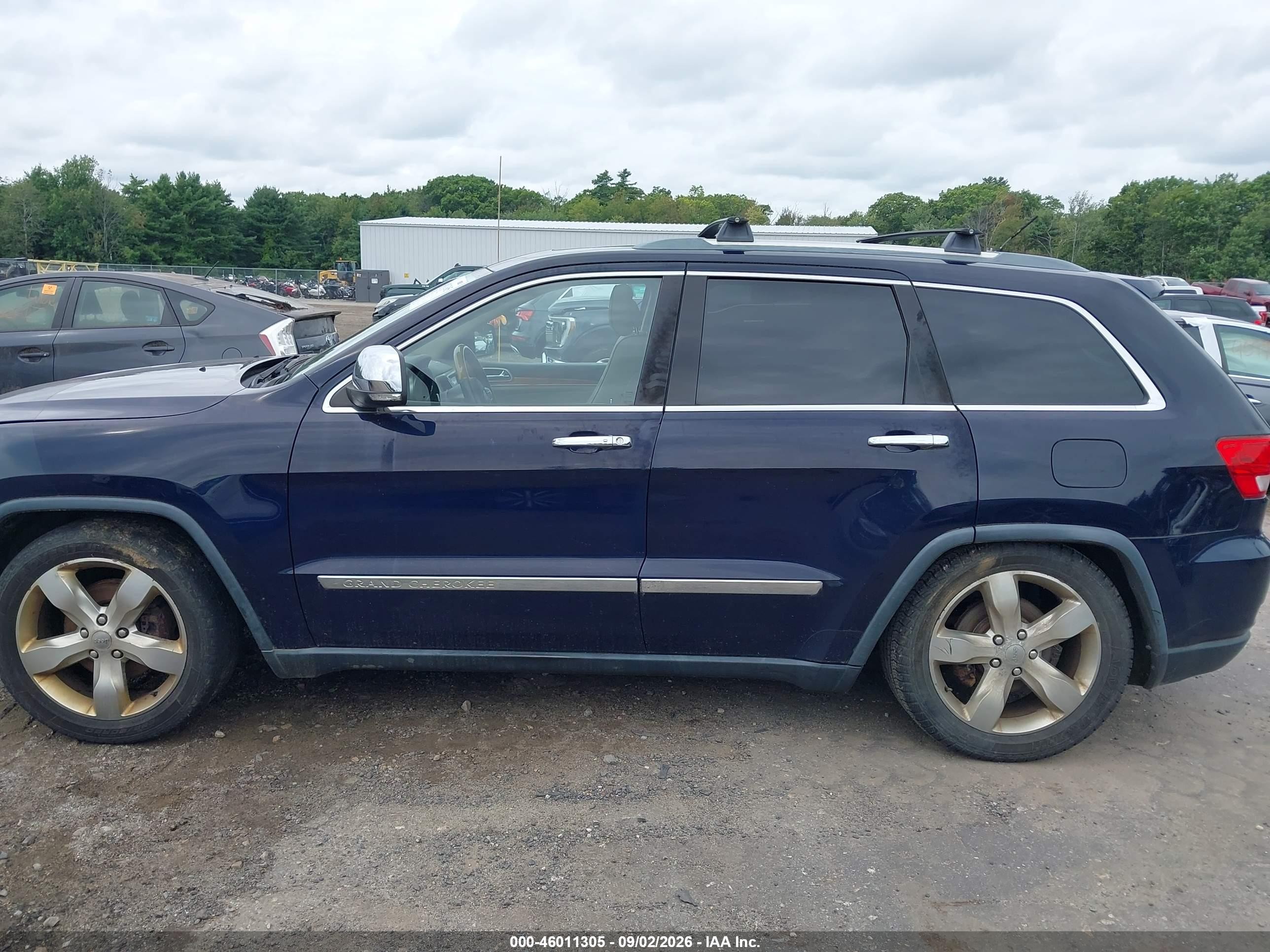 2012 Jeep Grand Cherokee Overland Blue vin: 1C4RJFCG1CC220704
