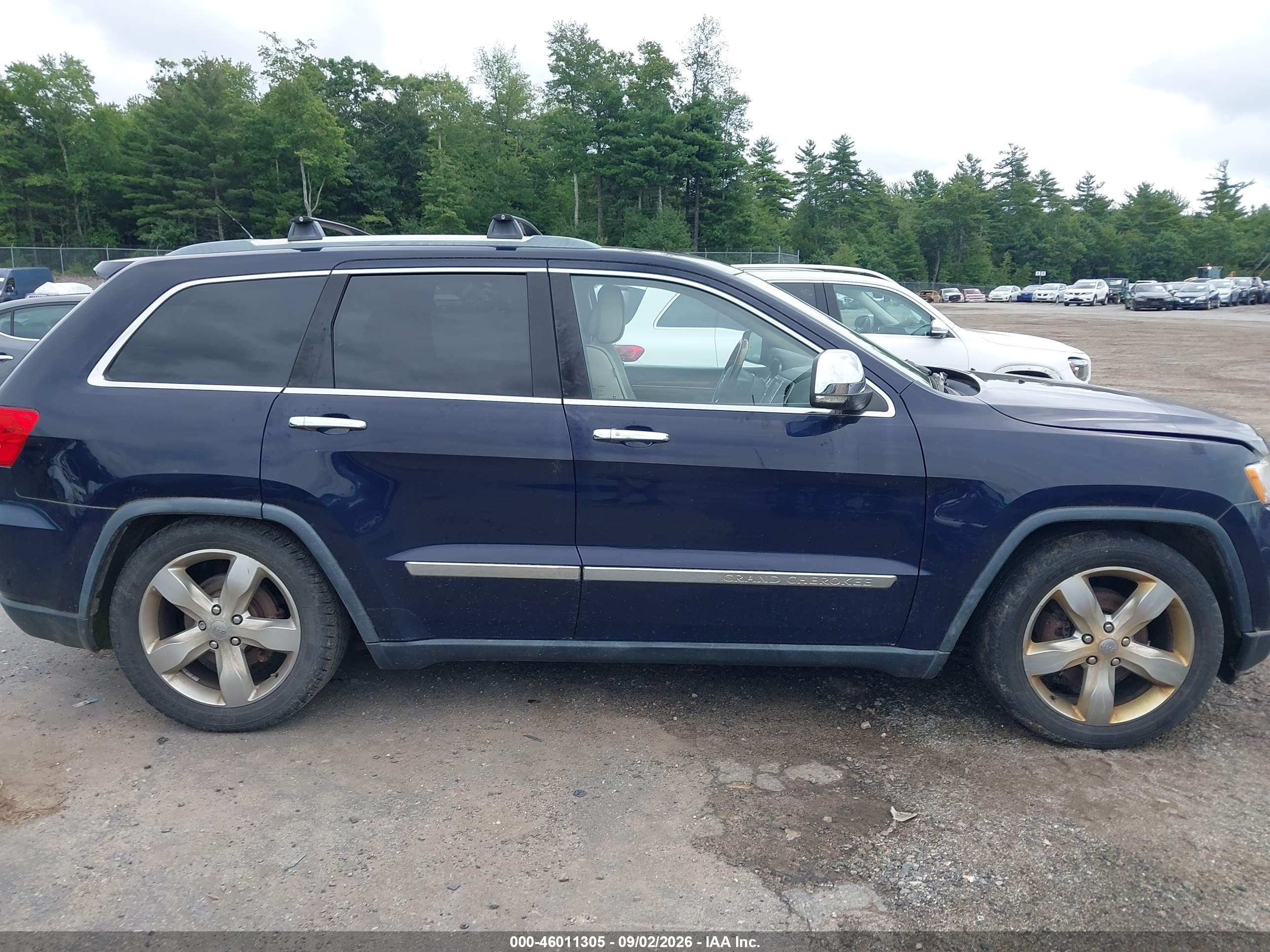 2012 Jeep Grand Cherokee Overland Blue vin: 1C4RJFCG1CC220704