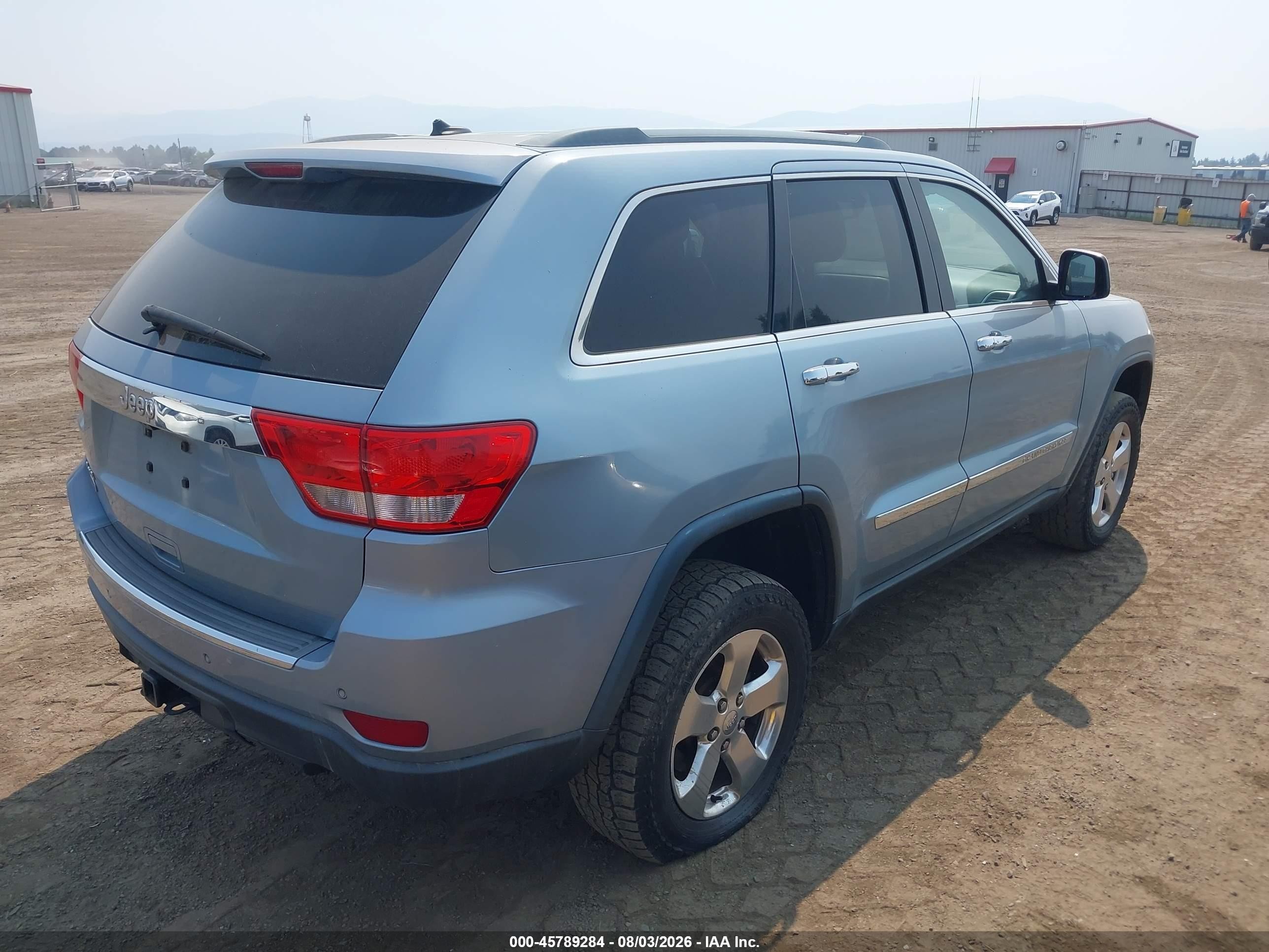 2012 Jeep Grand Cherokee Overland Blue vin: 1C4RJFCG1CC346402