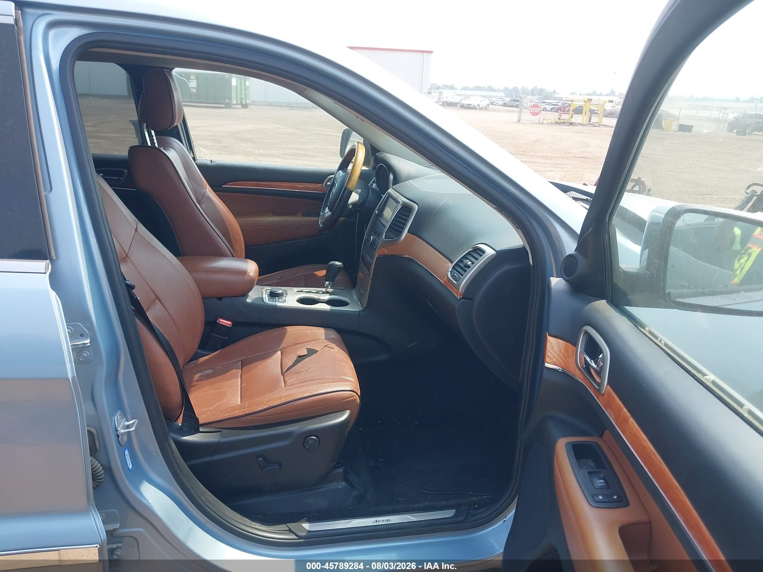 2012 Jeep Grand Cherokee Overland Blue vin: 1C4RJFCG1CC346402
