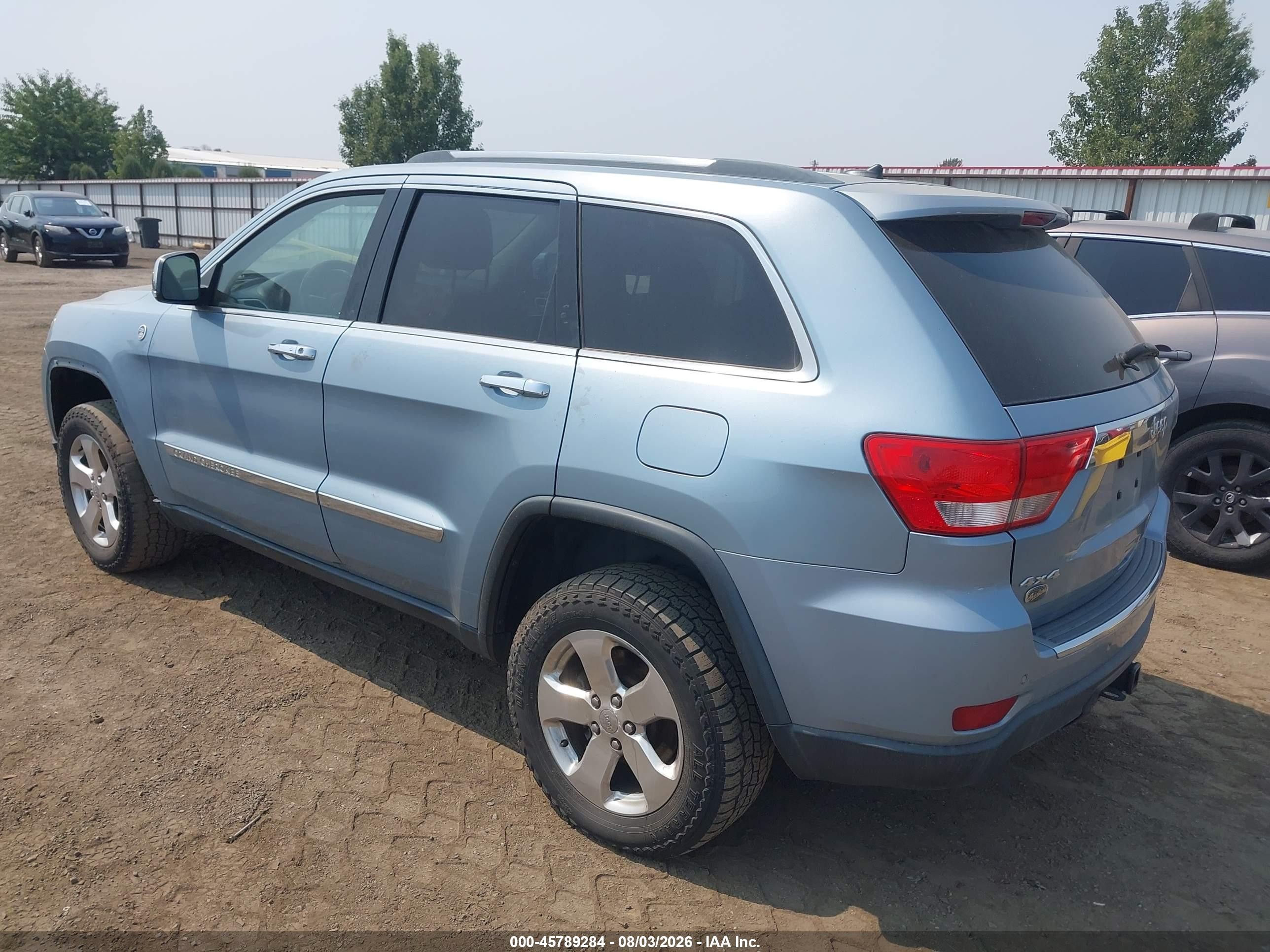 2012 Jeep Grand Cherokee Overland Blue vin: 1C4RJFCG1CC346402