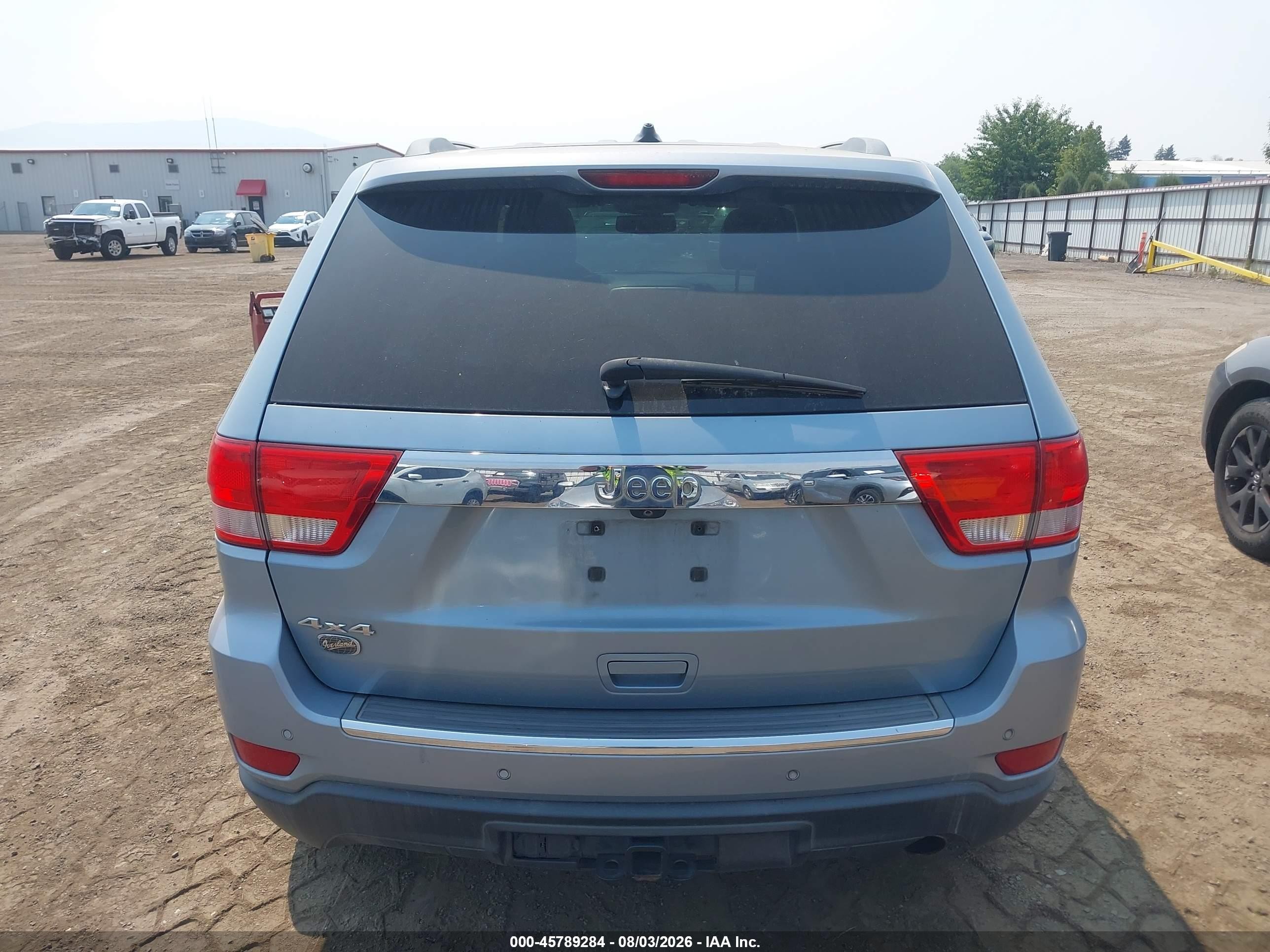 2012 Jeep Grand Cherokee Overland Blue vin: 1C4RJFCG1CC346402