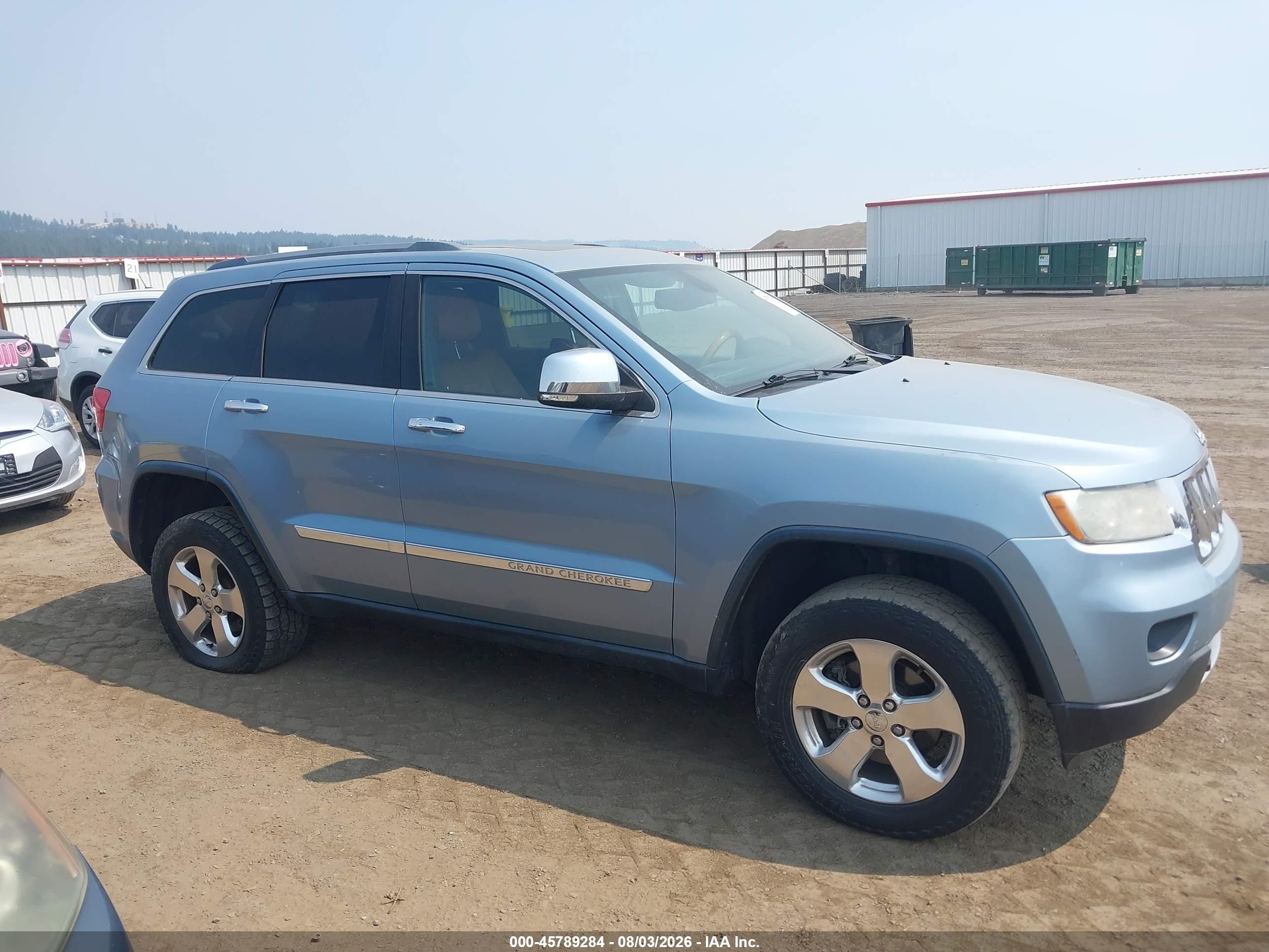 2012 Jeep Grand Cherokee Overland Blue vin: 1C4RJFCG1CC346402