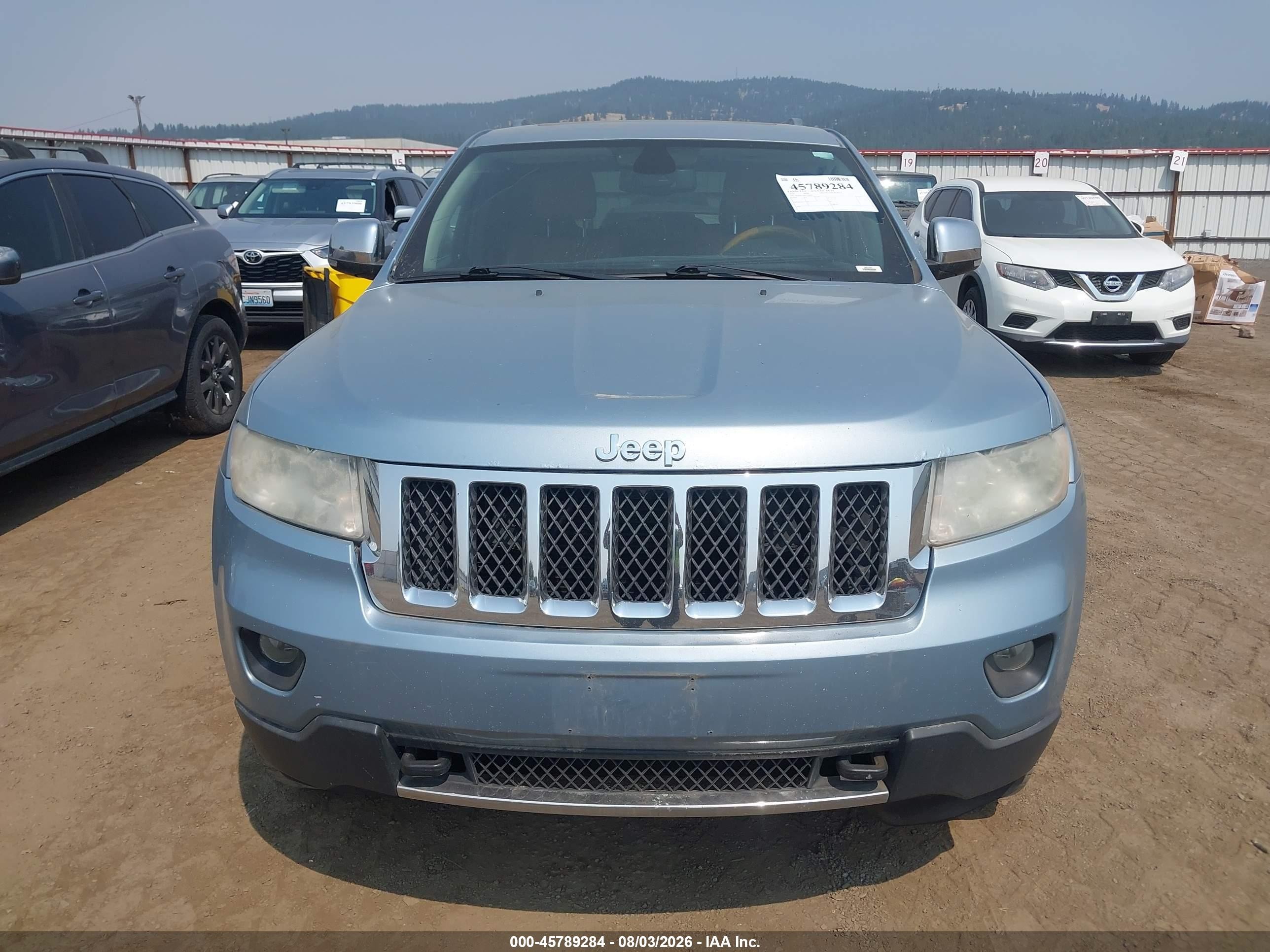 2012 Jeep Grand Cherokee Overland Blue vin: 1C4RJFCG1CC346402