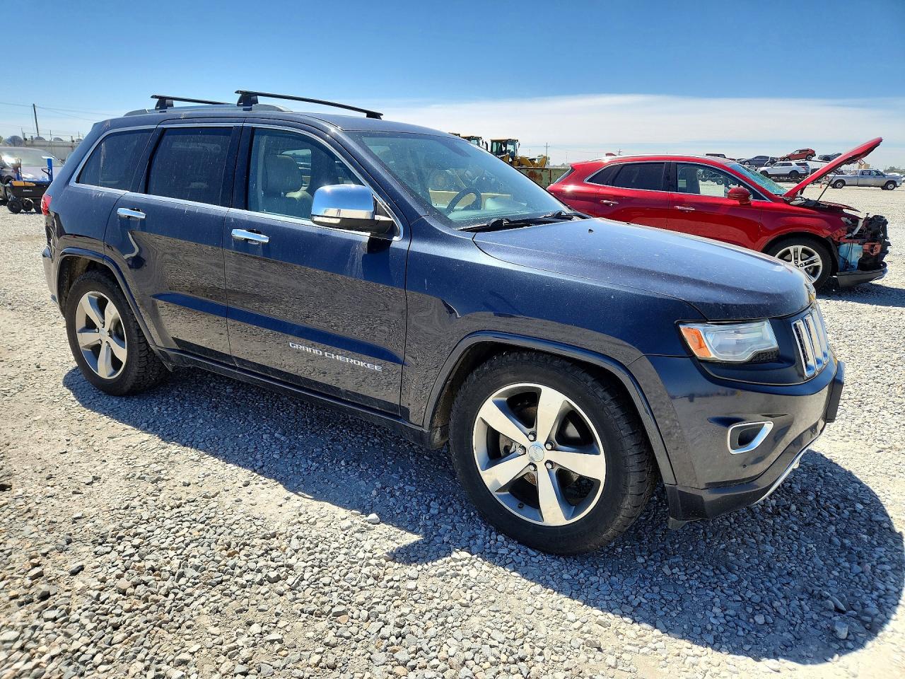 2014 Jeep Grand Cherokee Overland Синий vin: 1C4RJFCG1EC181437