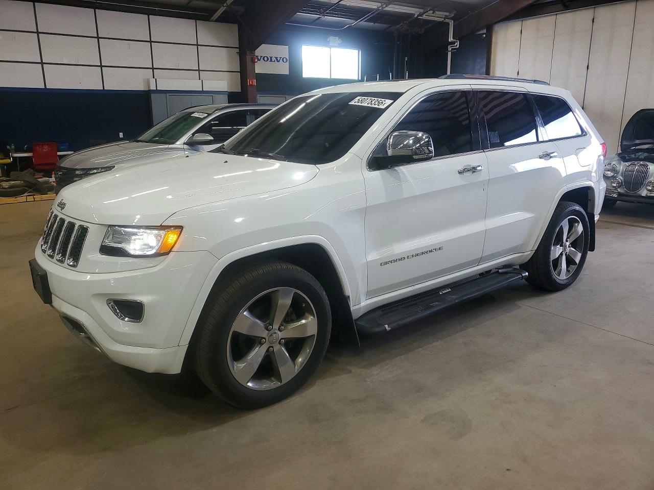 2014 Jeep Grand Cherokee Overland White vin: 1C4RJFCG1EC395781