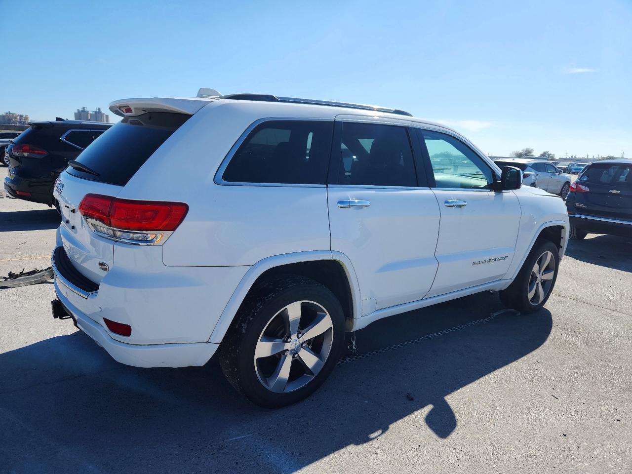 2014 Jeep Grand Cherokee Overland White vin: 1C4RJFCG1EC498456