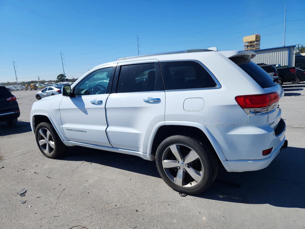 2014 Jeep Grand Cherokee Overland White vin: 1C4RJFCG1EC498456