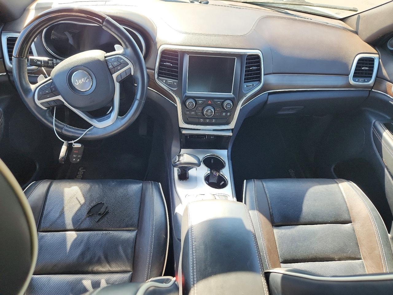 2014 Jeep Grand Cherokee Overland White vin: 1C4RJFCG1EC498456