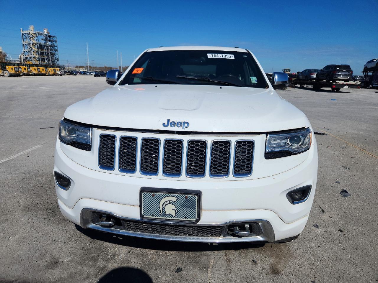 2014 Jeep Grand Cherokee Overland White vin: 1C4RJFCG1EC498456