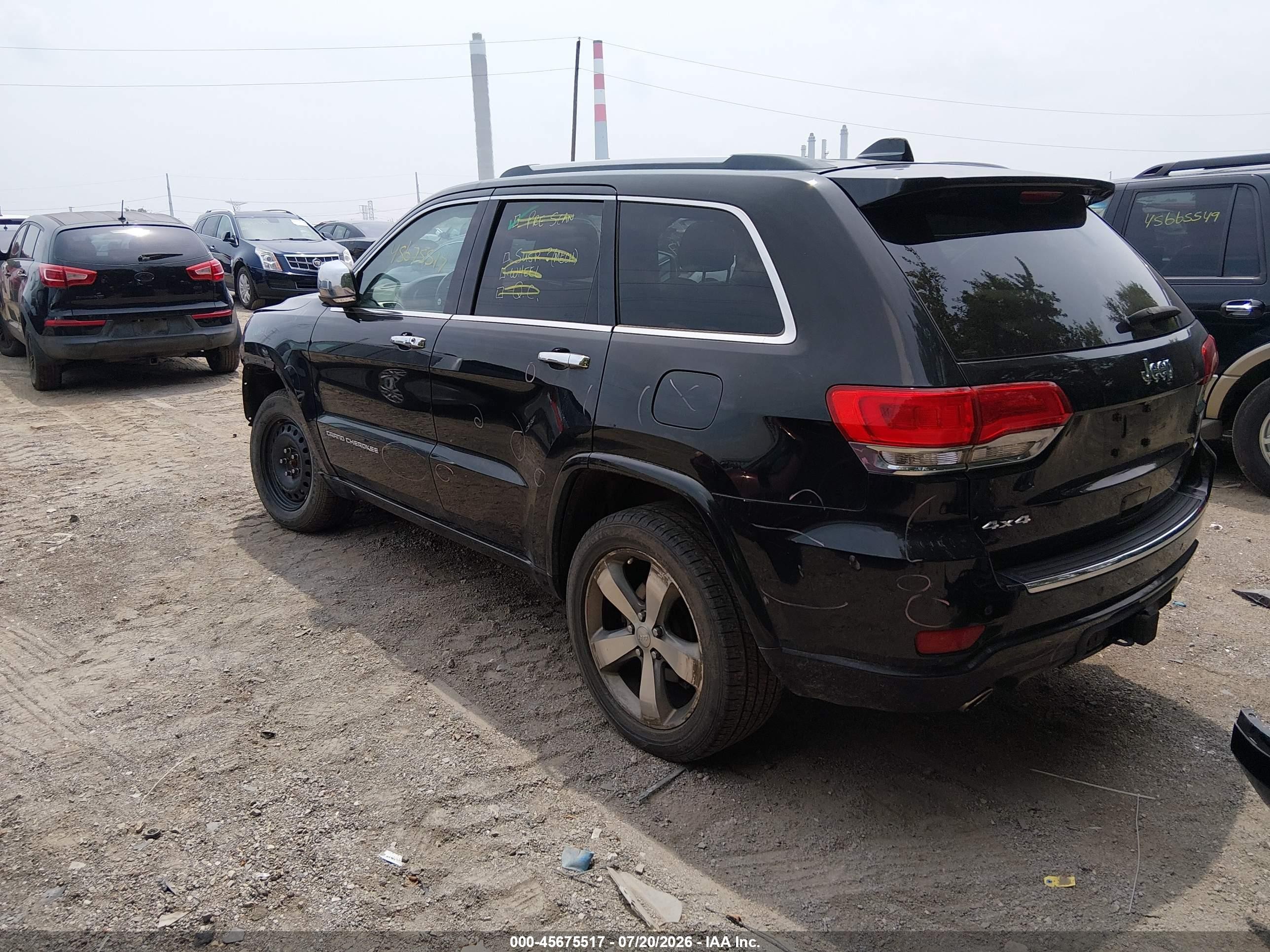 2014 Jeep Grand Cherokee Overland Черный vin: 1C4RJFCG1EC523100