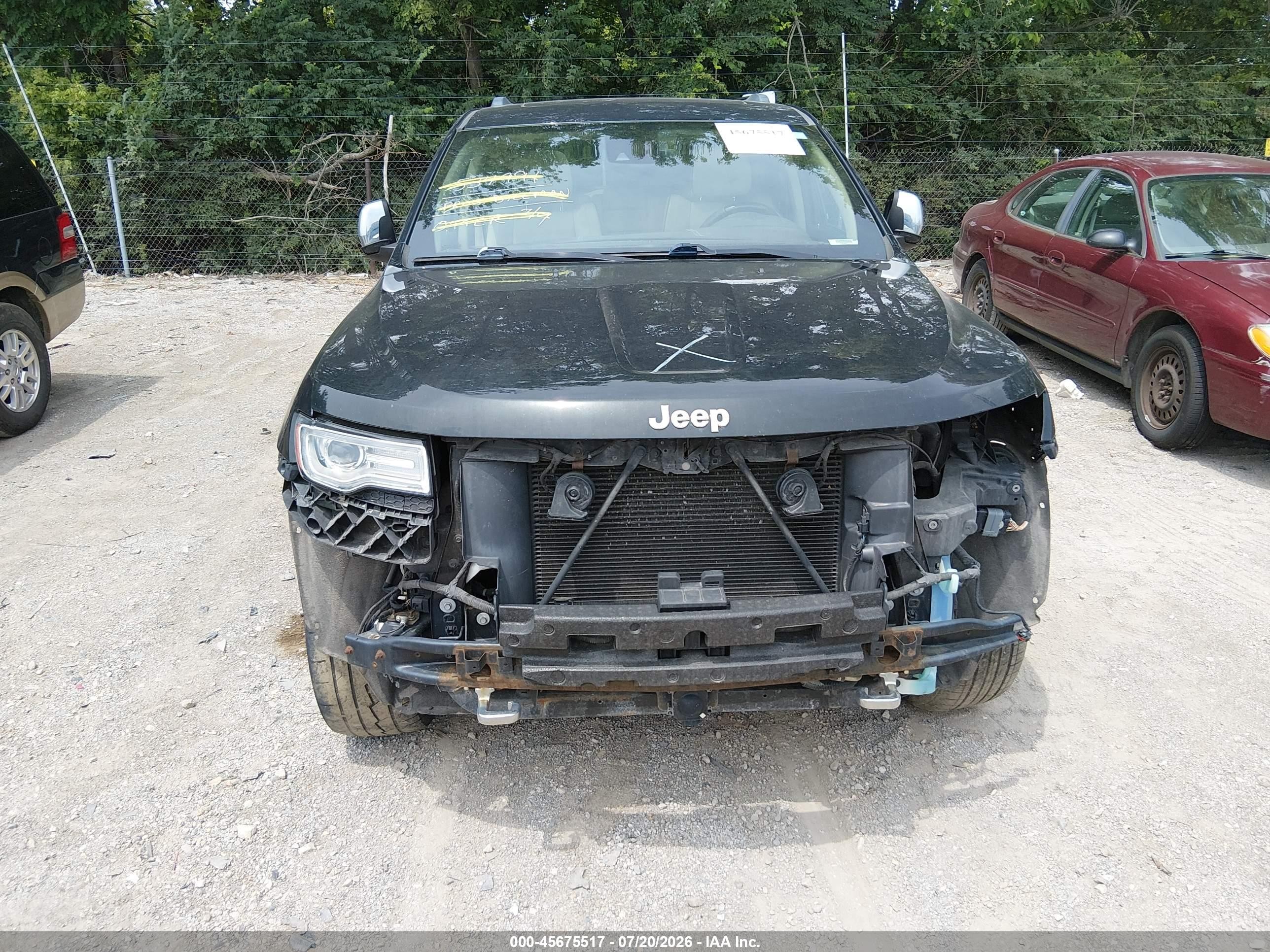 2014 Jeep Grand Cherokee Overland Черный vin: 1C4RJFCG1EC523100