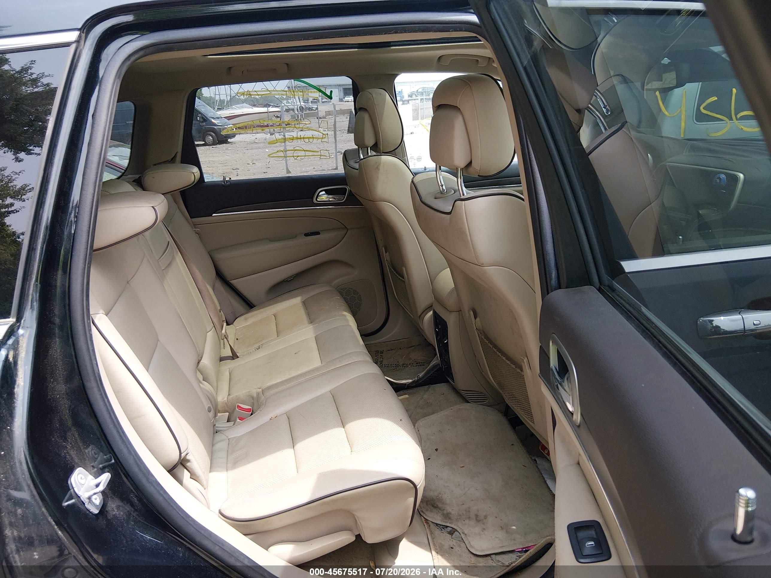 2014 Jeep Grand Cherokee Overland Черный vin: 1C4RJFCG1EC523100