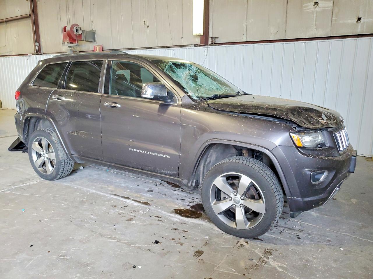 2015 Jeep Grand Cherokee Overland Серый vin: 1C4RJFCG1FC619844