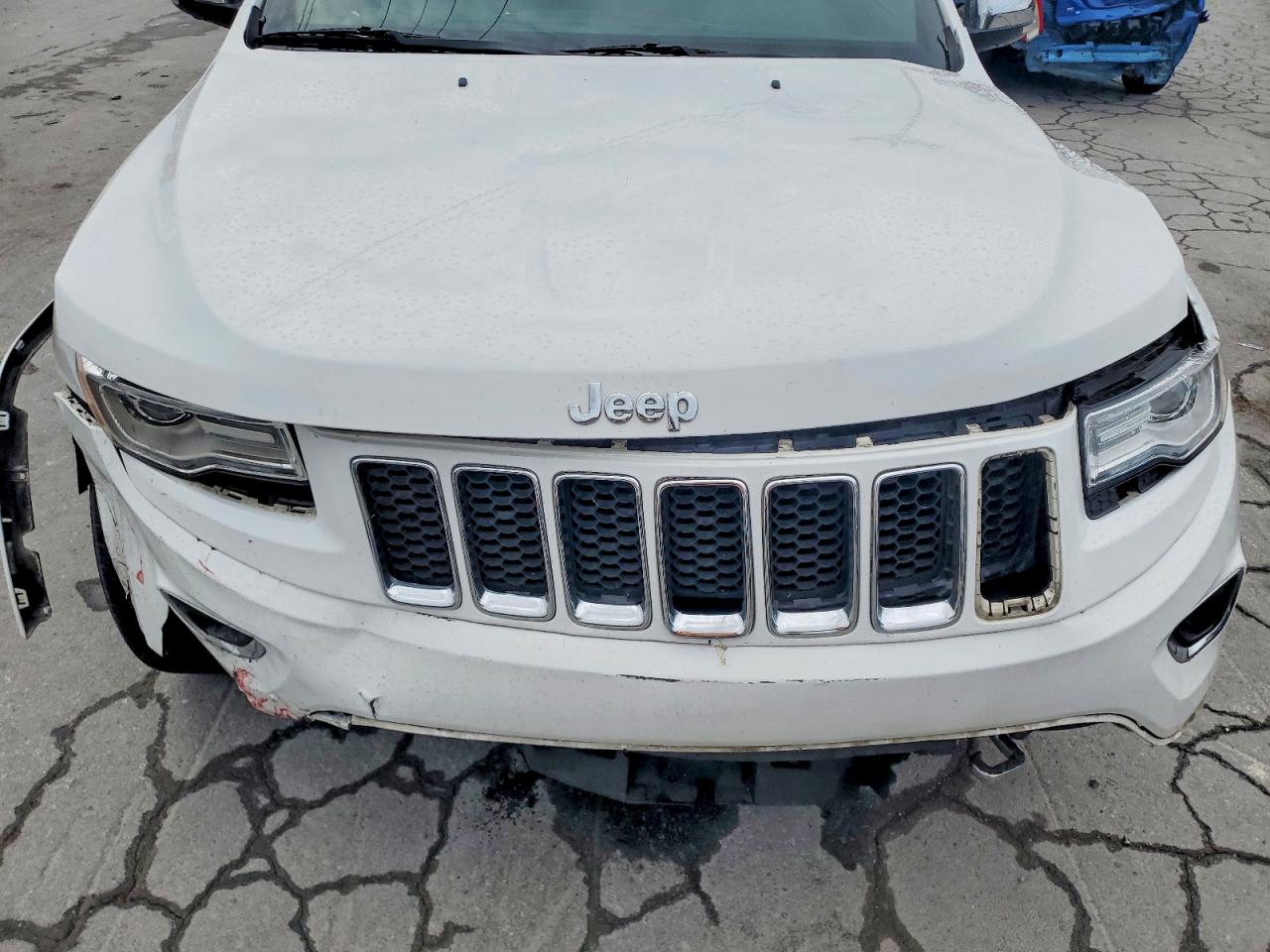 2015 Jeep Grand Cherokee Overland White vin: 1C4RJFCG1FC667733