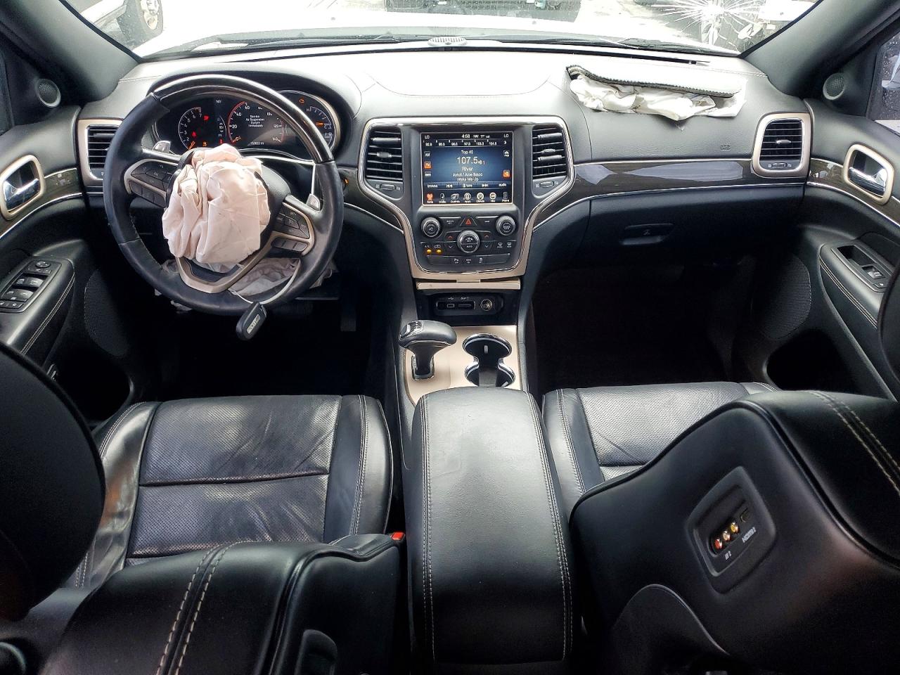 2015 Jeep Grand Cherokee Overland White vin: 1C4RJFCG1FC667733
