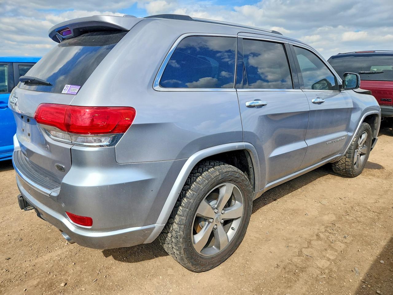 2015 Jeep Grand Cherokee Overland Серебряный vin: 1C4RJFCG1FC739773