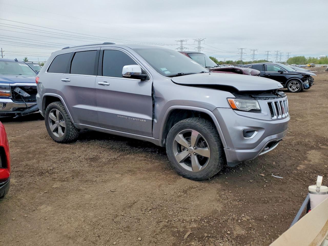 2015 Jeep Grand Cherokee Overland Серебряный vin: 1C4RJFCG1FC739773