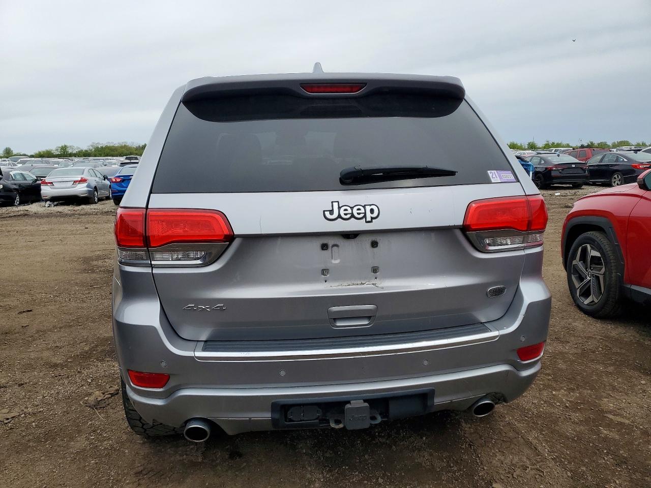 2015 Jeep Grand Cherokee Overland Серебряный vin: 1C4RJFCG1FC739773