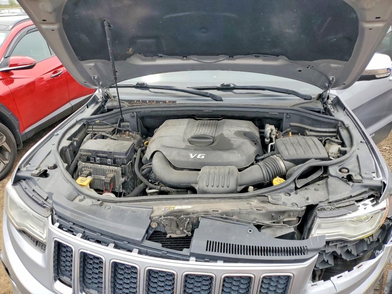 2015 Jeep Grand Cherokee Overland Серебряный vin: 1C4RJFCG1FC739773
